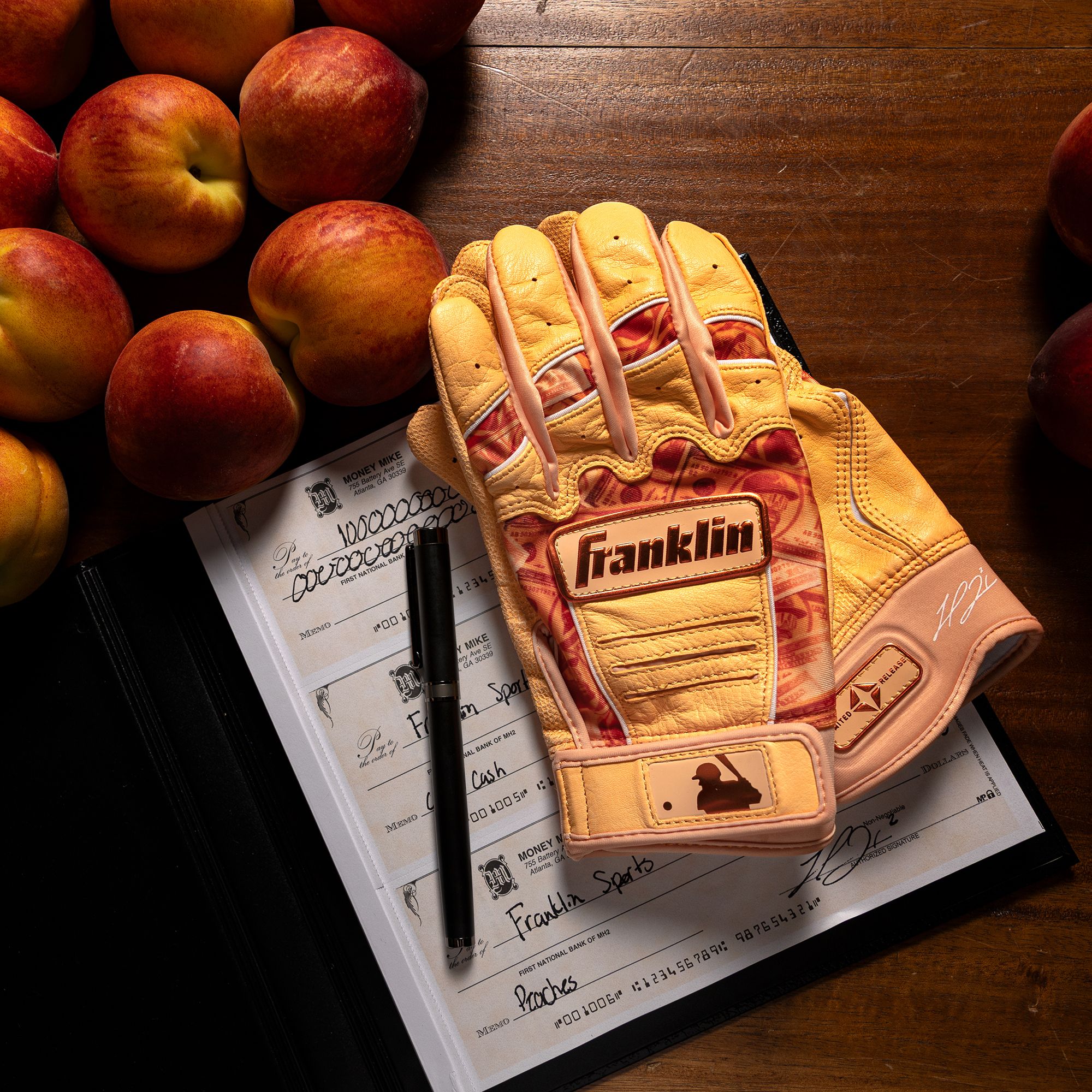 Franklin Adult Michael Harris II CFX Pro Peach Limited Edition Batting Gloves product image