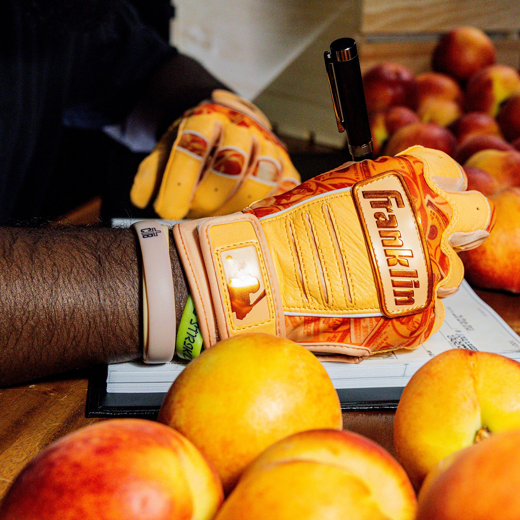 Franklin Adult Michael Harris II CFX Pro Peach Limited Edition Batting Gloves product image