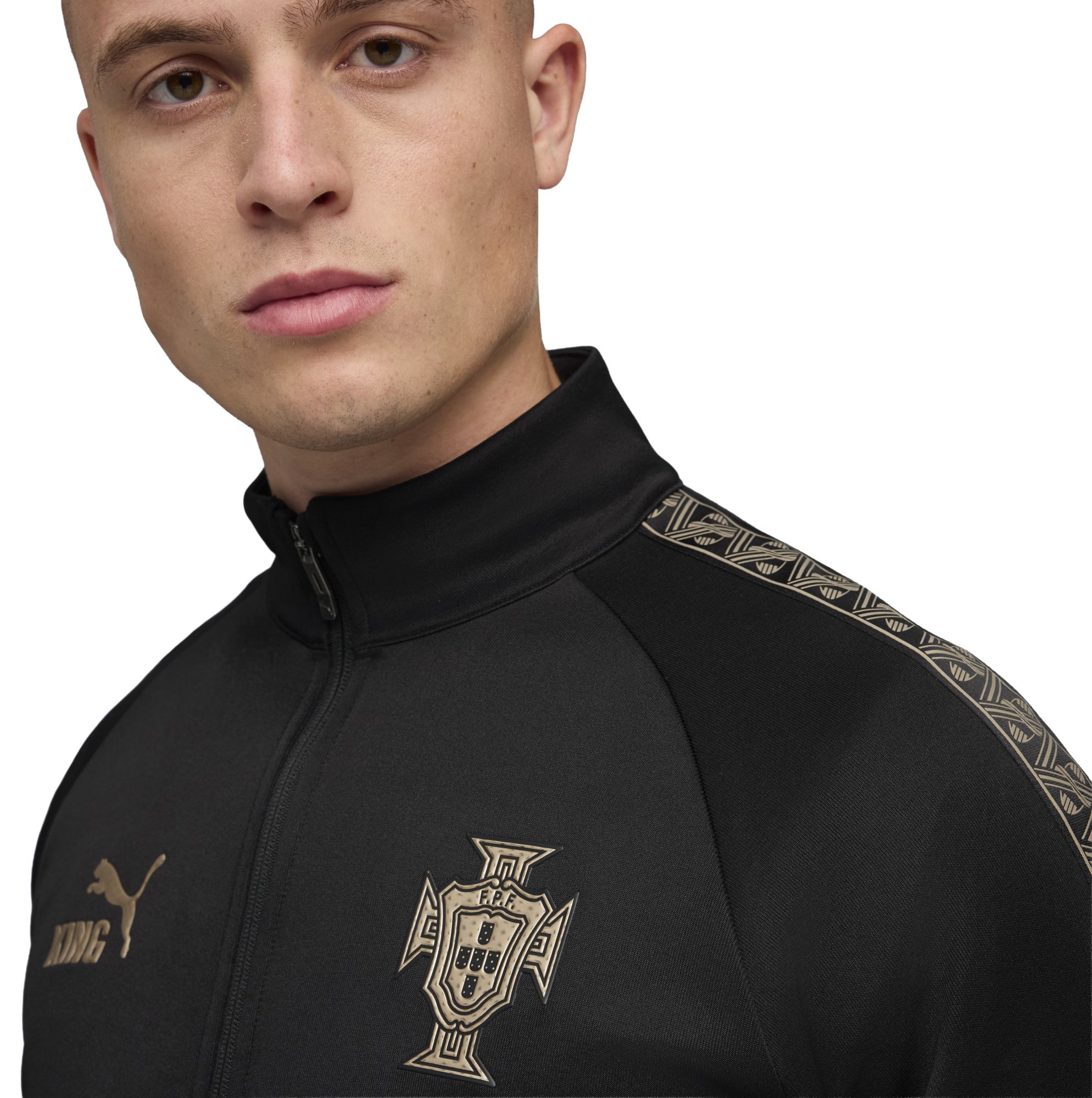 PUMA Men's Portuguese Football Federation Black Anthem Jacket product image