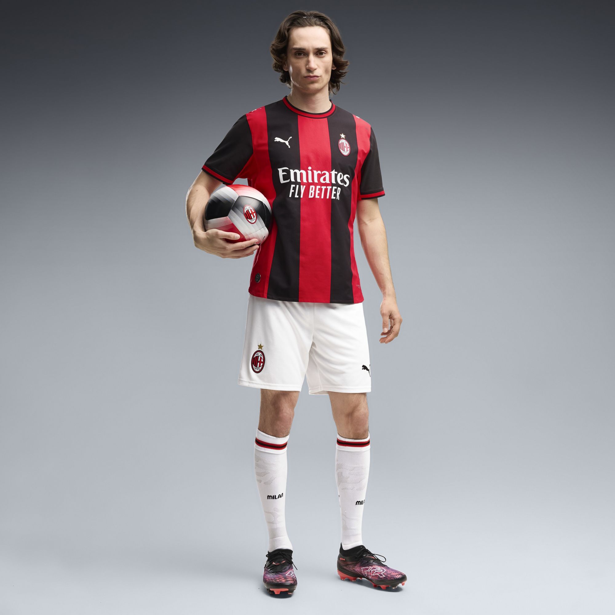 PUMA Adult AC Milan Black 2026 Home Authentic Jersey product image