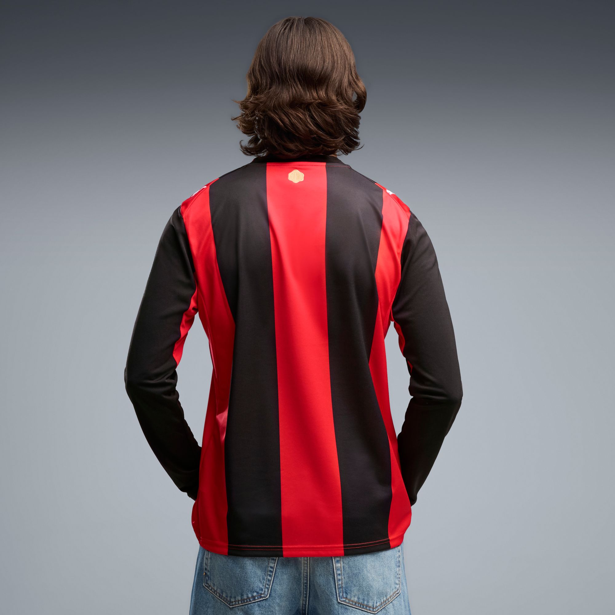 PUMA Adult AC Milan Black 2026 Home Replica Long Sleeve Jersey product image