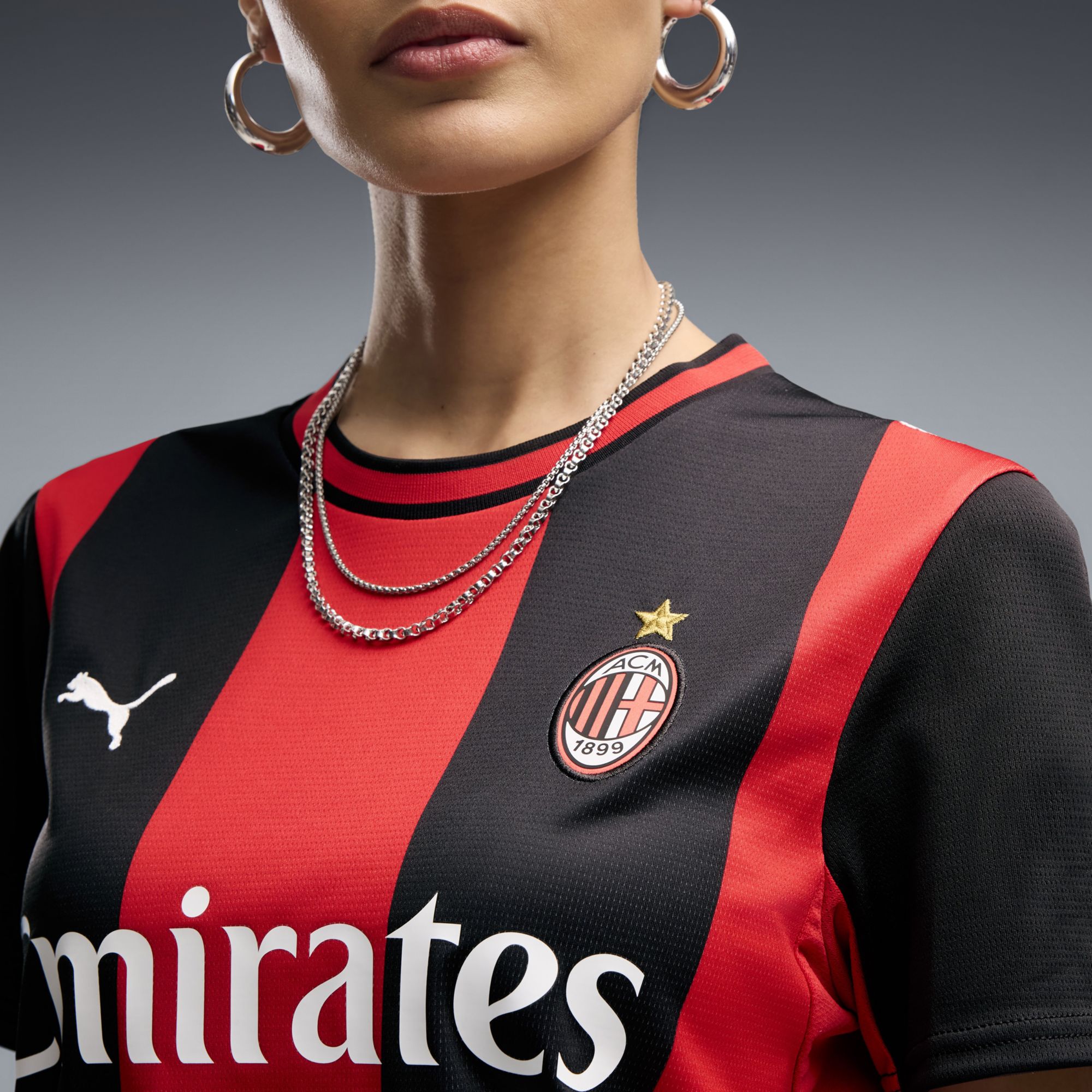 PUMA Women's AC Milan Black 2026 Home Replica Jersey product image