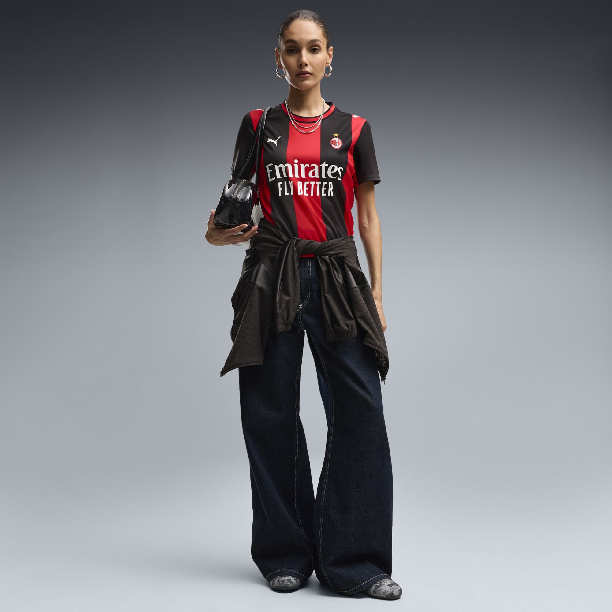 PUMA Women's AC Milan Black 2026 Home Replica Jersey product image