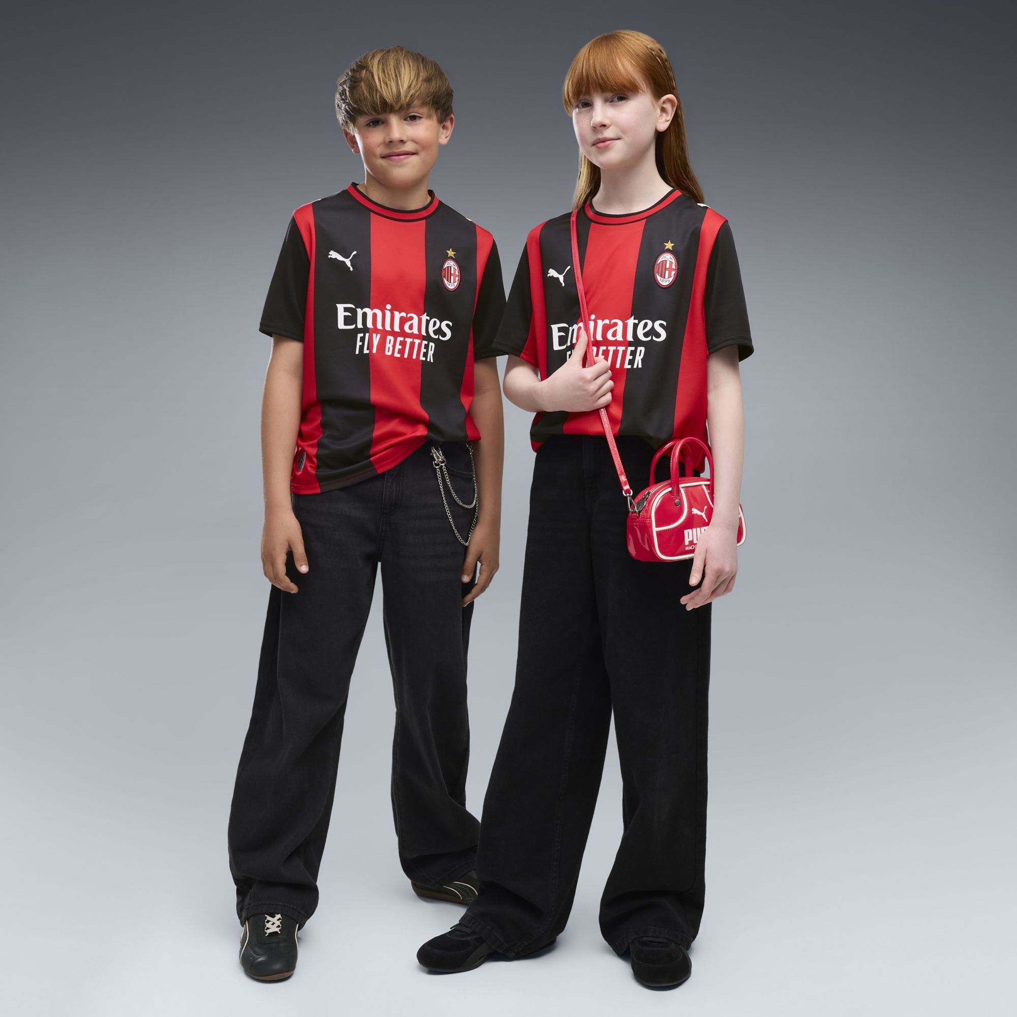 PUMA Youth AC Milan Black 2026 Home Replica Jersey product image