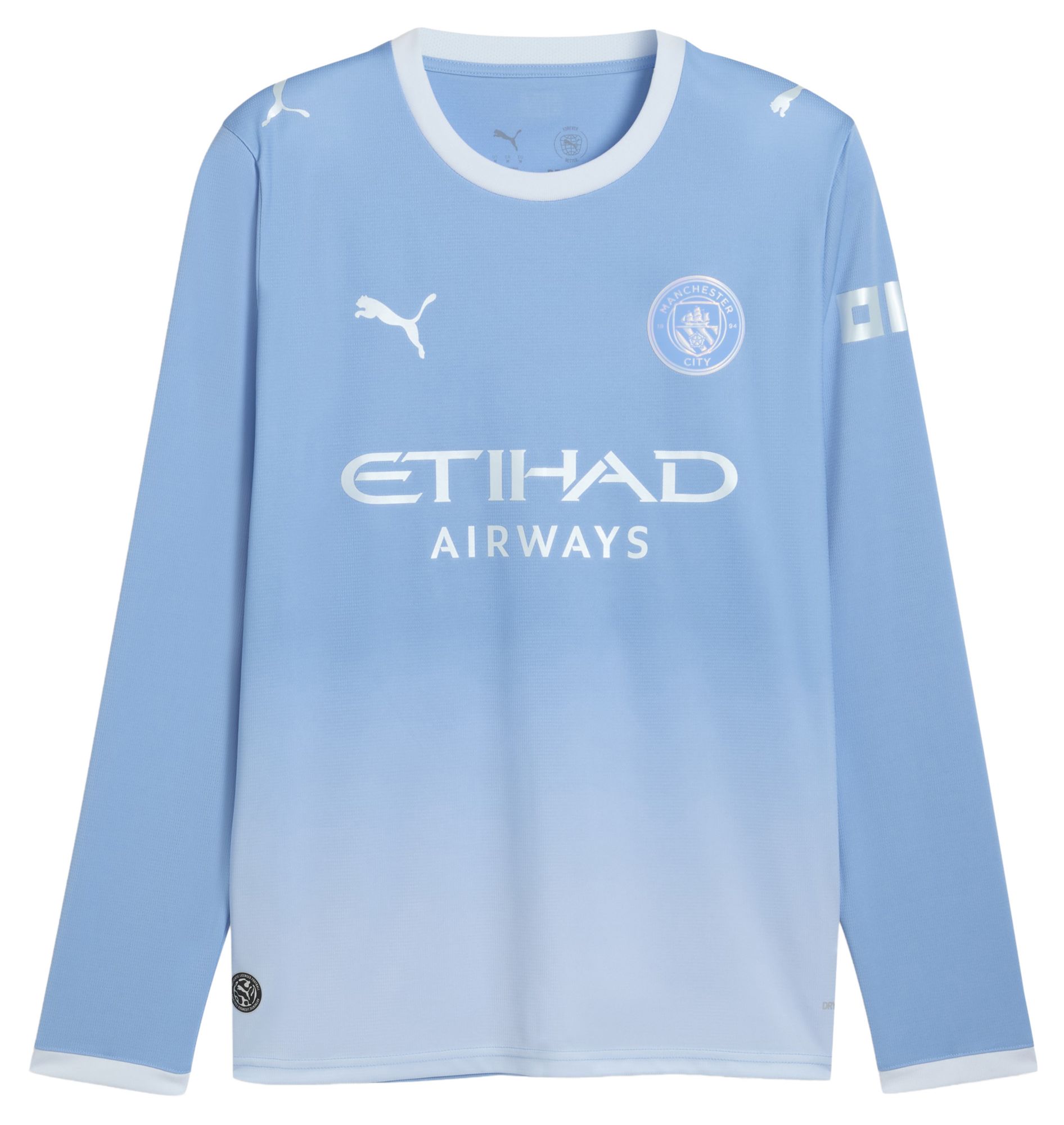 PUMA Adult Manchester City Light Blue 2026 Home Long Sleeve Replica Jersey product image