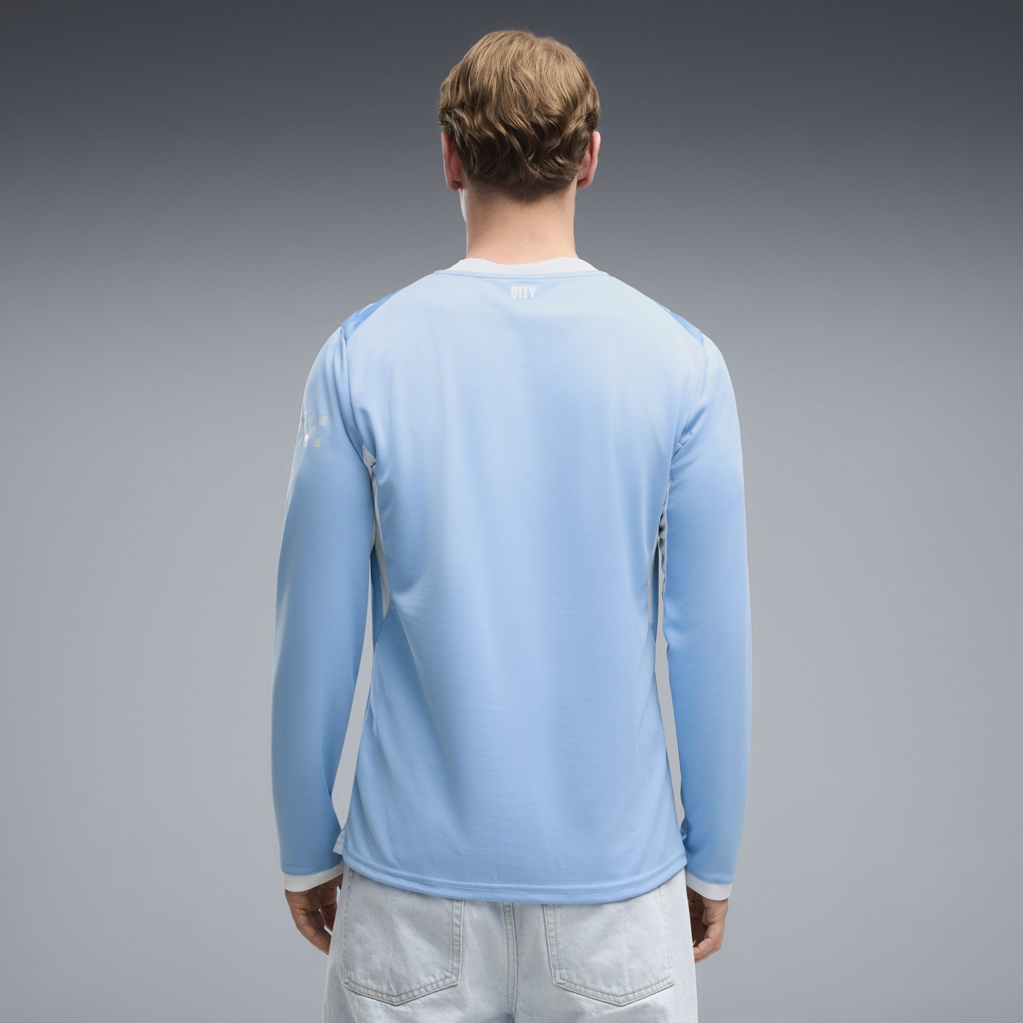 PUMA Adult Manchester City Light Blue 2026 Home Long Sleeve Replica Jersey product image