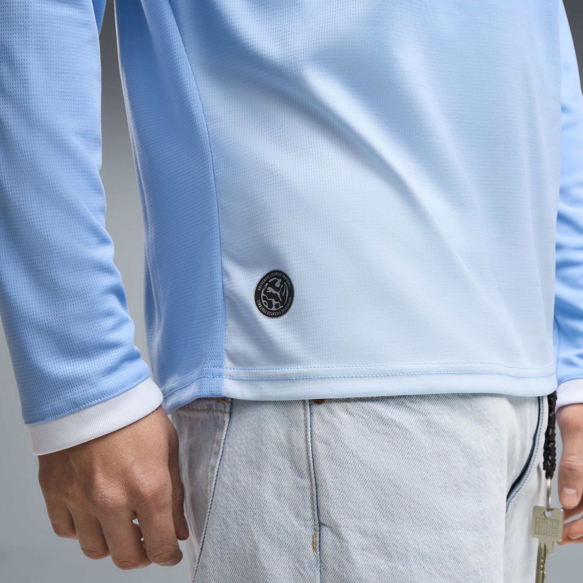 PUMA Adult Manchester City Light Blue 2026 Home Long Sleeve Replica Jersey product image