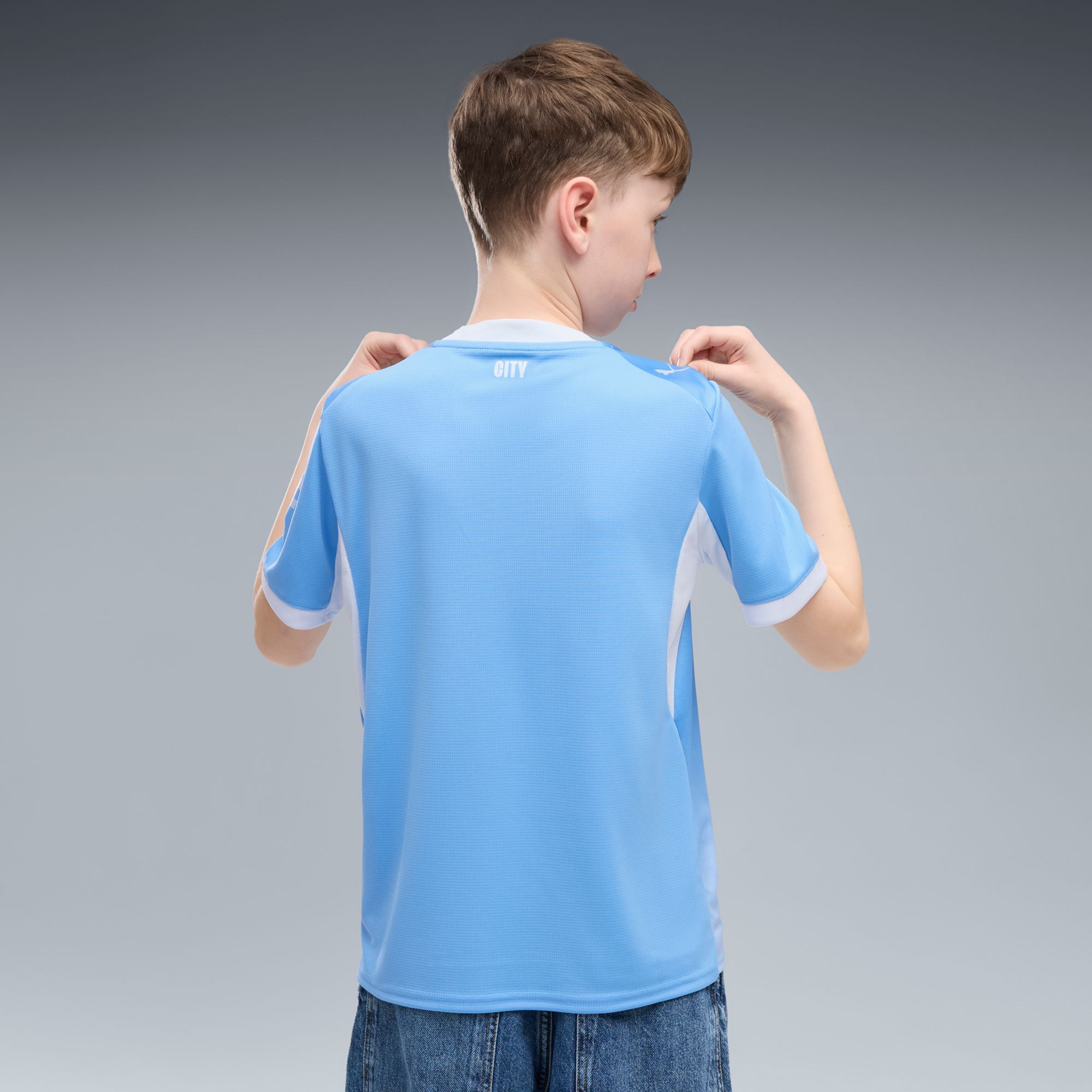 PUMA Youth Manchester City Light Blue 2026 Home Replica Jersey product image