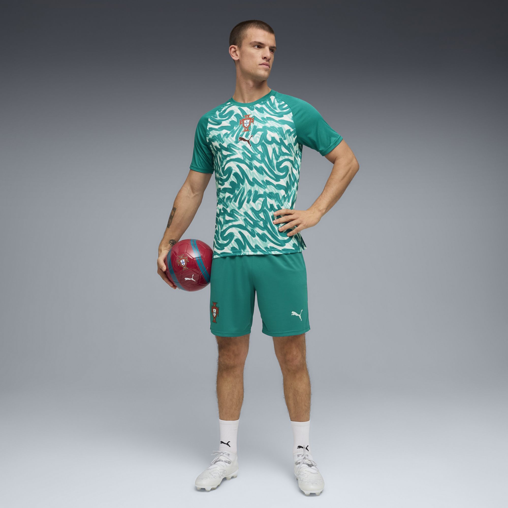 PUMA Adult Portugal Green World Cup 2026 Home Prematch Jersey product image