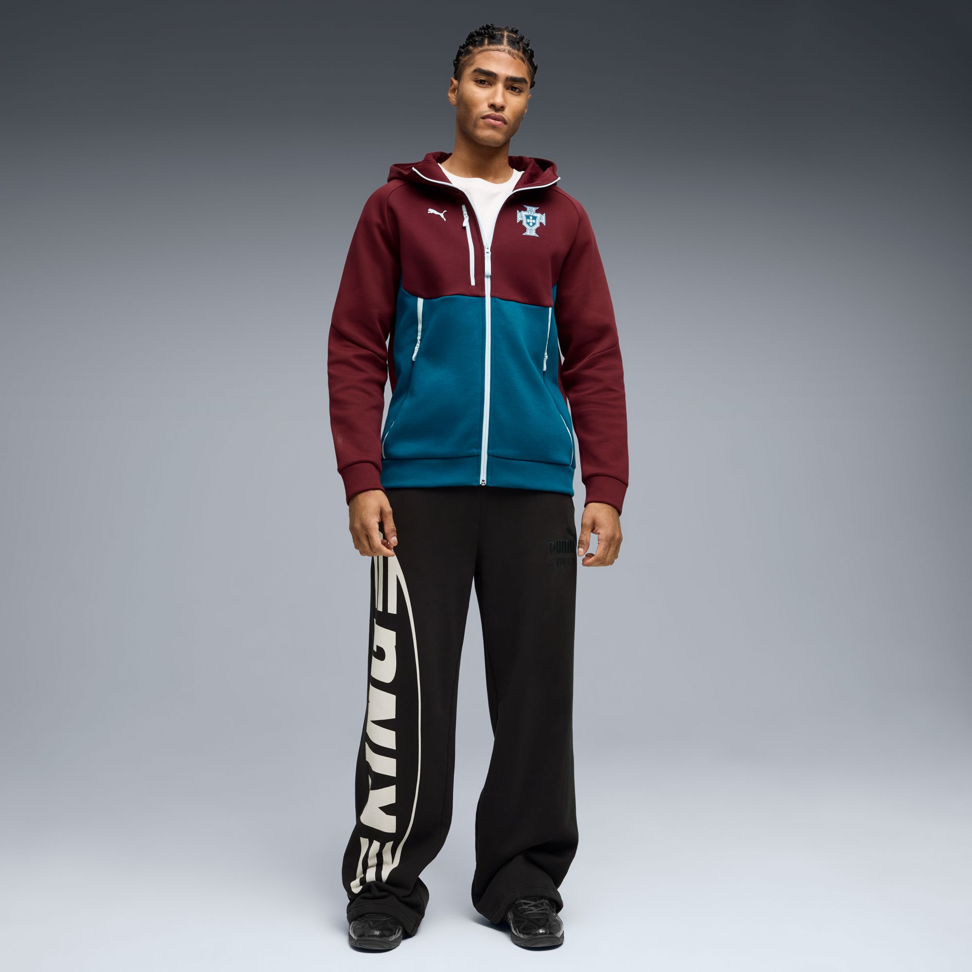 PUMA Adult Portugal Red Pullover Tech Hoodie product image