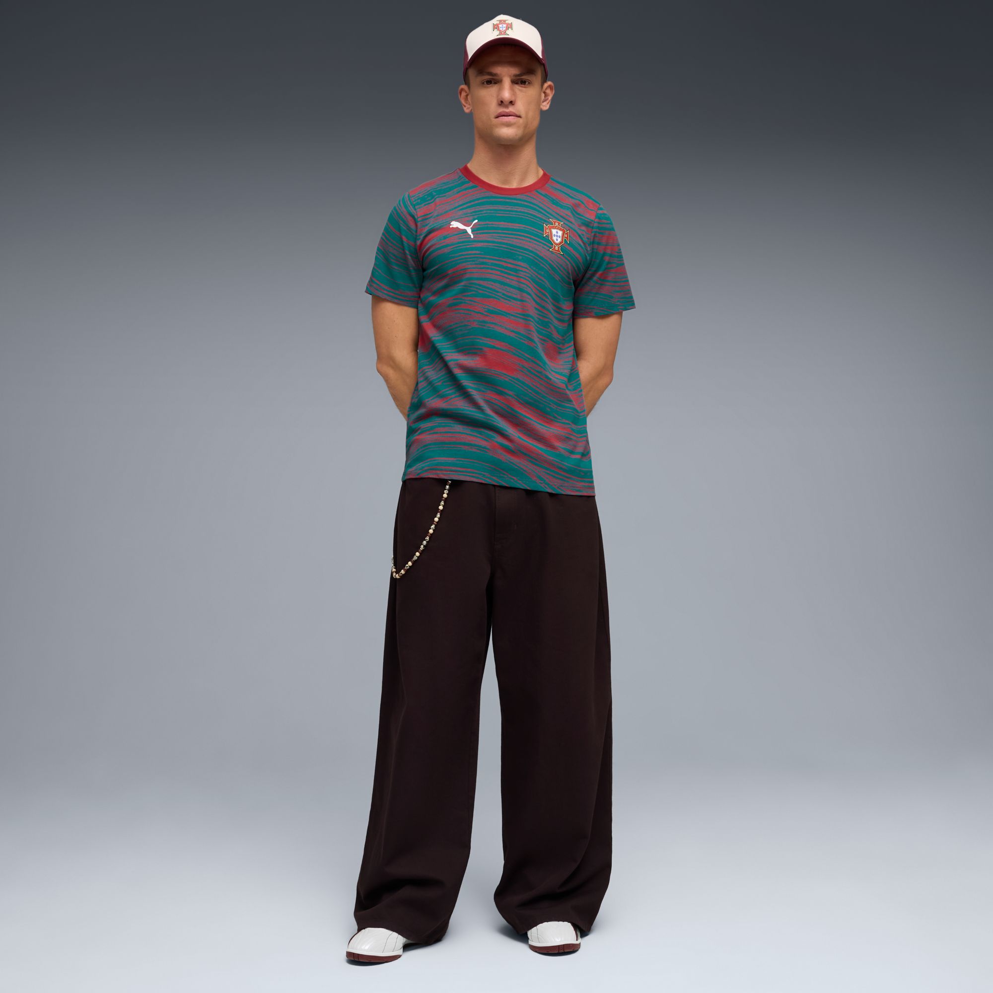 PUMA Adult Portugal Culture All-Over-Print Red T-Shirt product image