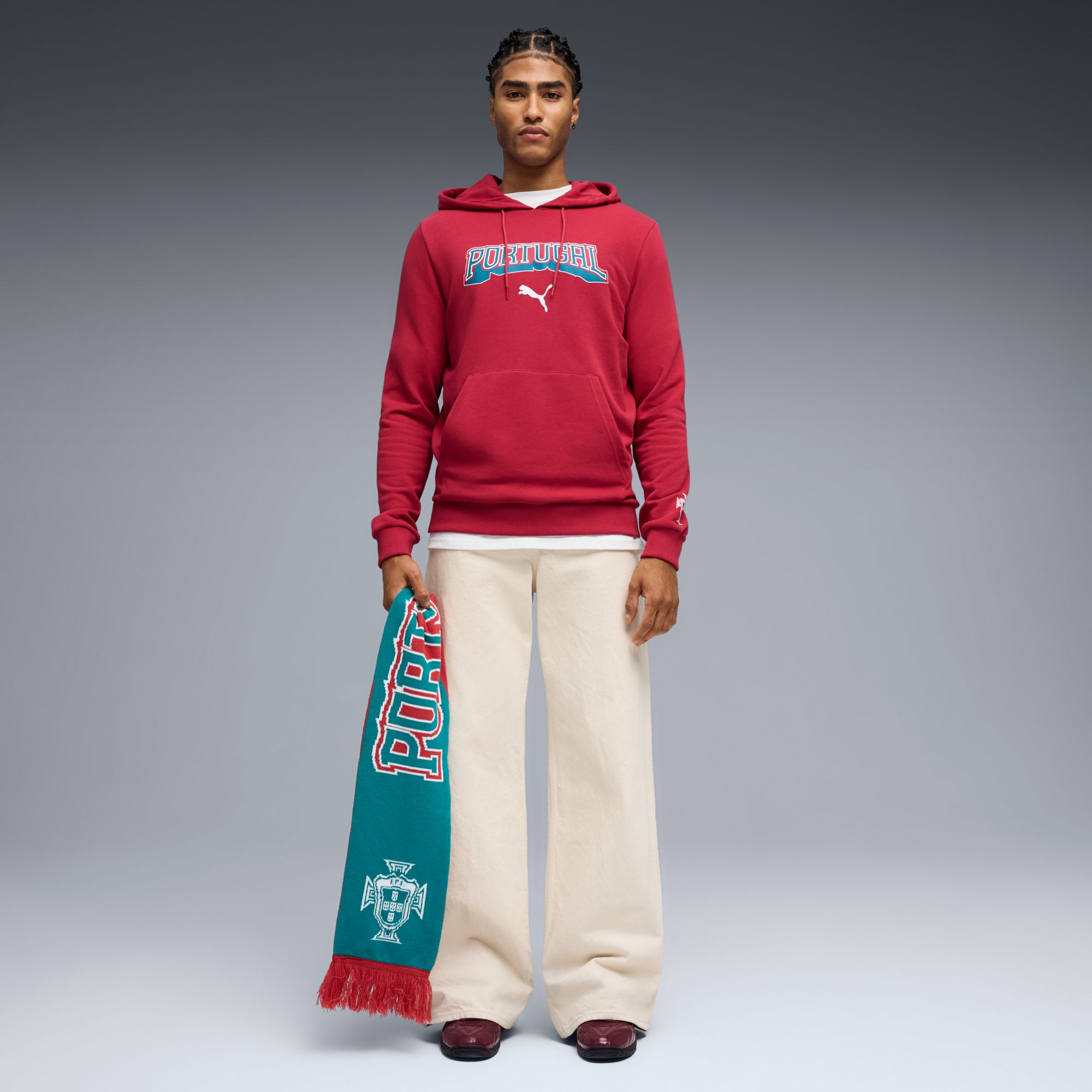 PUMA Adult Portugal Culture Red Pullover Hoodie product image