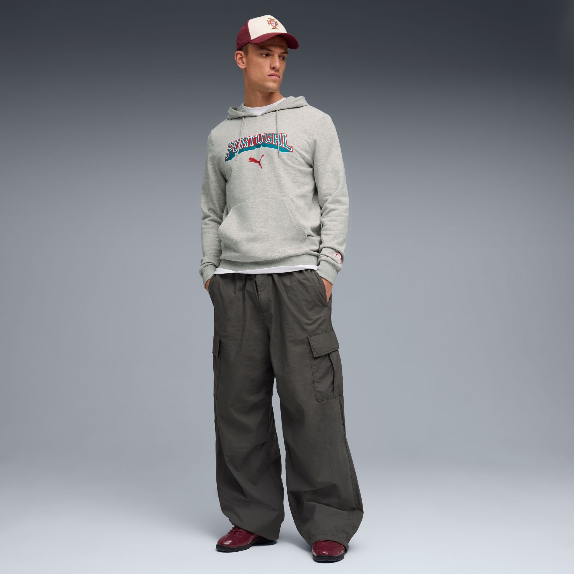 PUMA Adult Portugal Culture Grey Pullover Hoodie product image