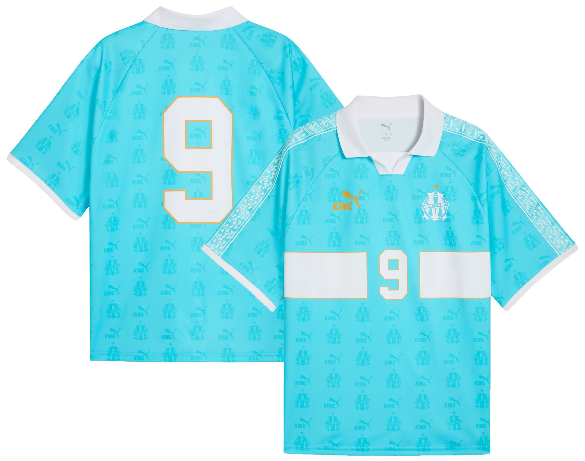 PUMA Adult Olympique Marseille Teal King Throwback Jersey product image