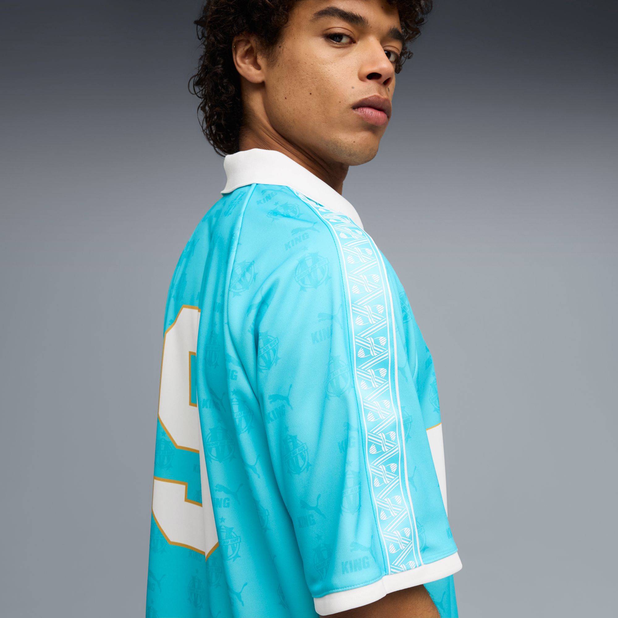 PUMA Adult Olympique Marseille Teal King Throwback Jersey product image