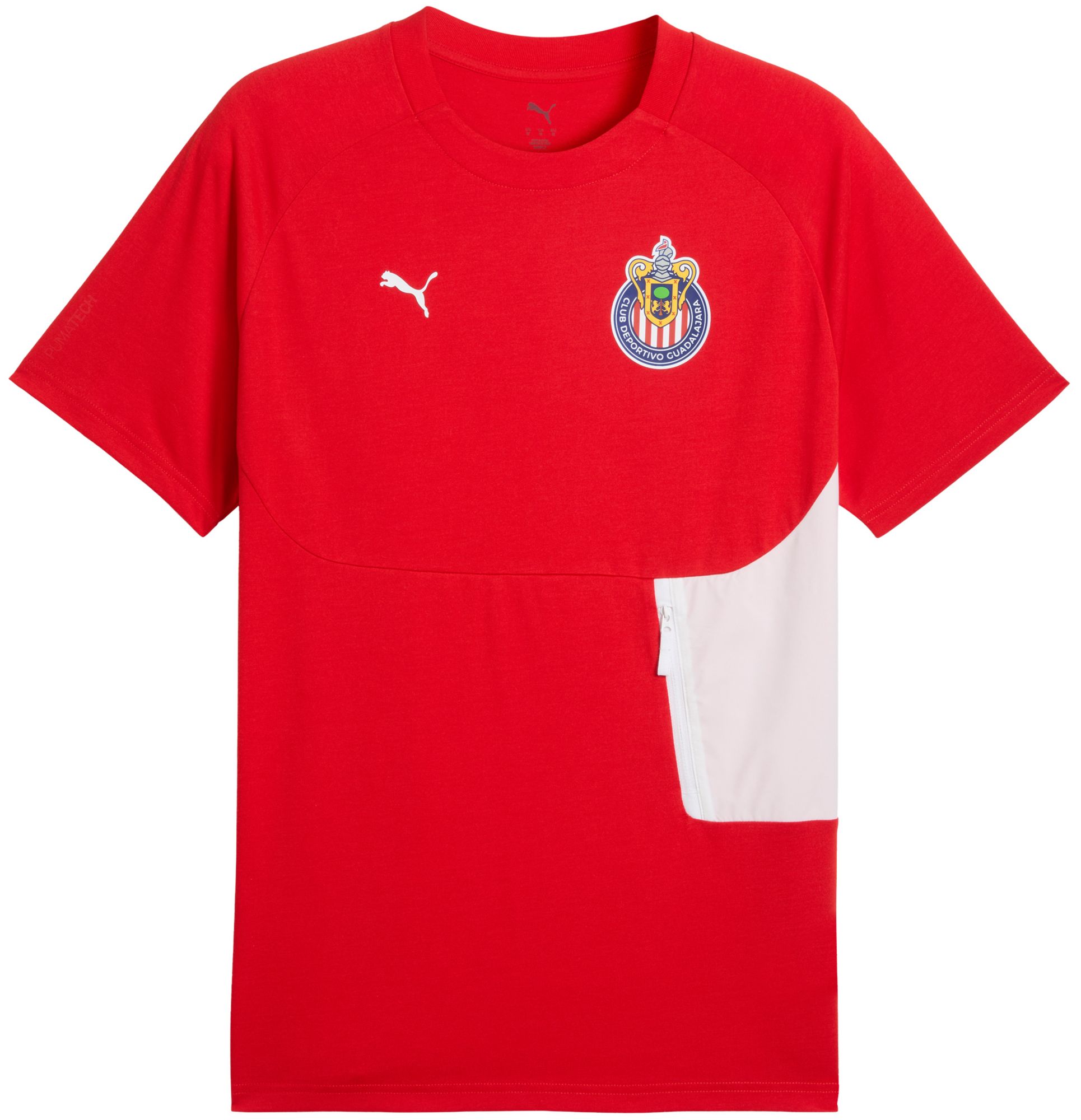 PUMA Adult Chivas Guadalajara Red Tech Pocket T-Shirt product image