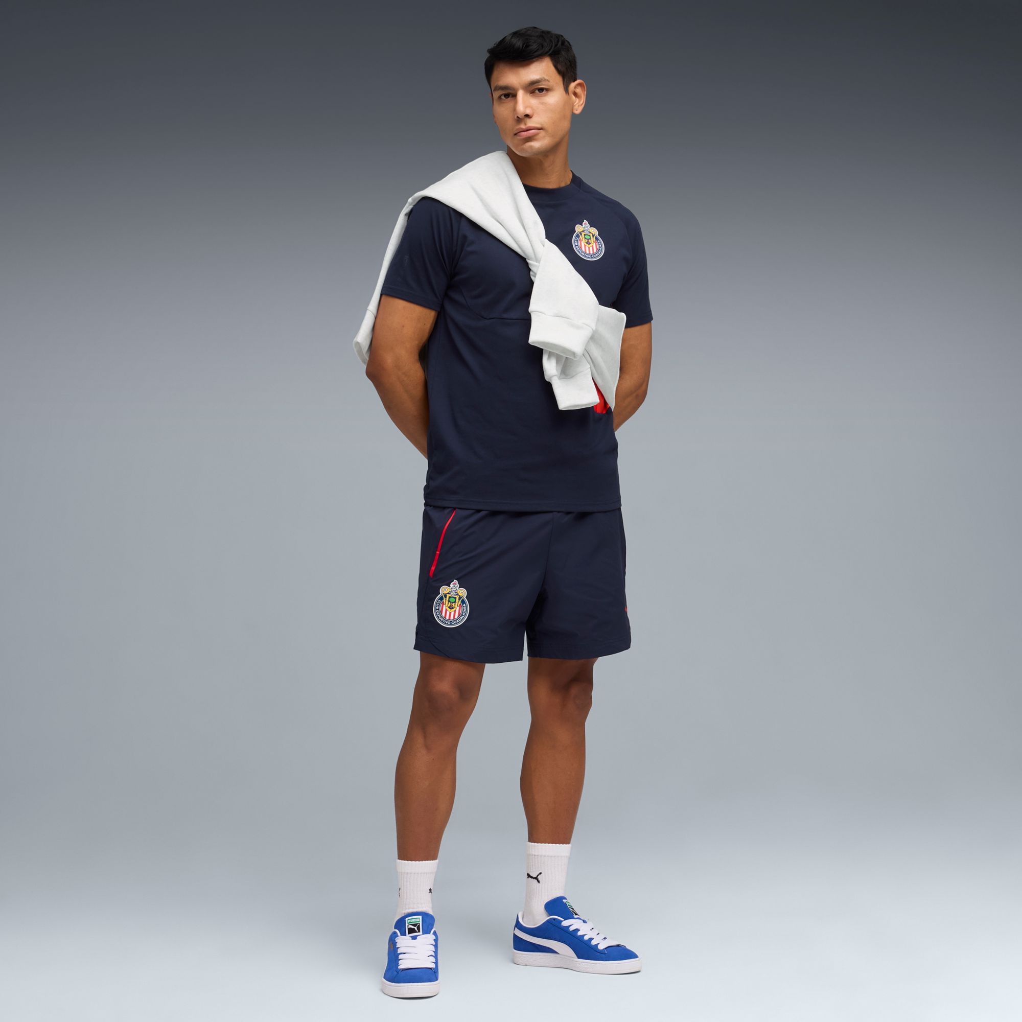 PUMA Adult Chivas Guadalajara Navy Relaxed Woven Shorts product image