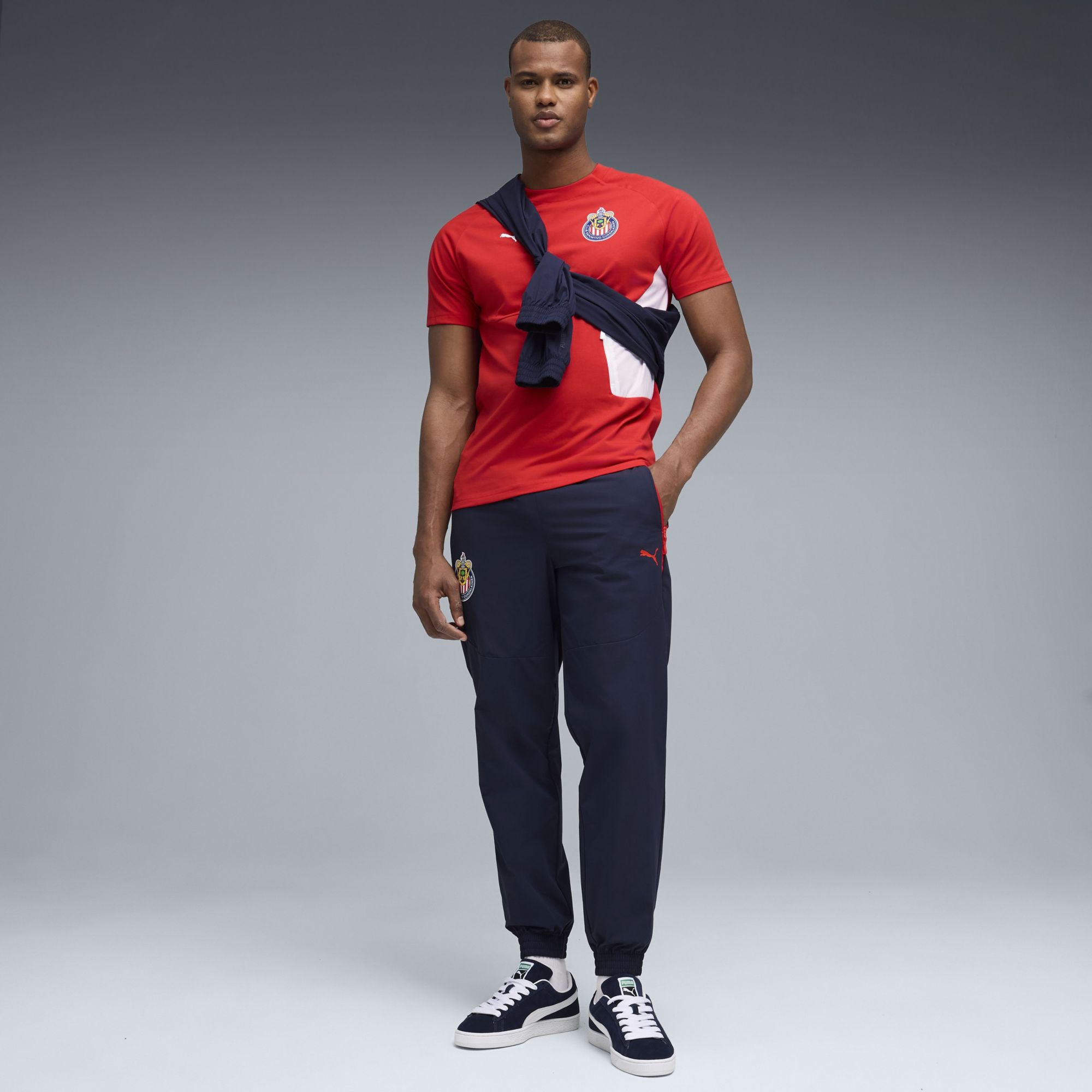 PUMA Adult Chivas Guadalajara Navy Tech Woven Pants product image