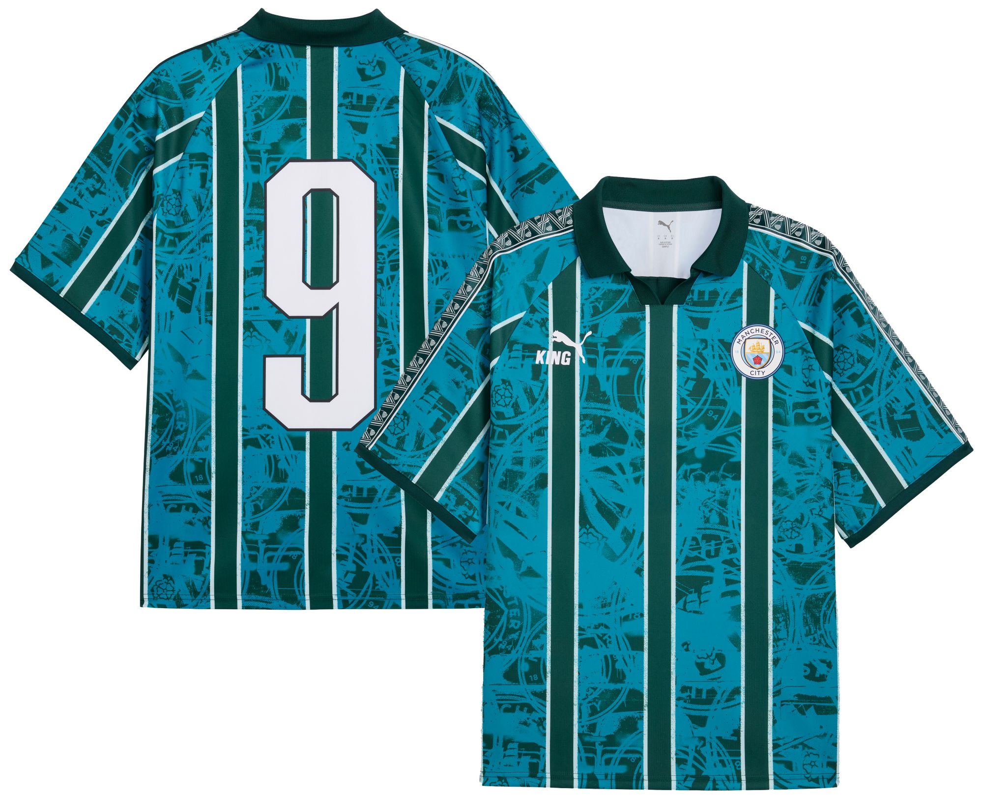 PUMA Adult Manchester City Blue King Throwback Jersey product image
