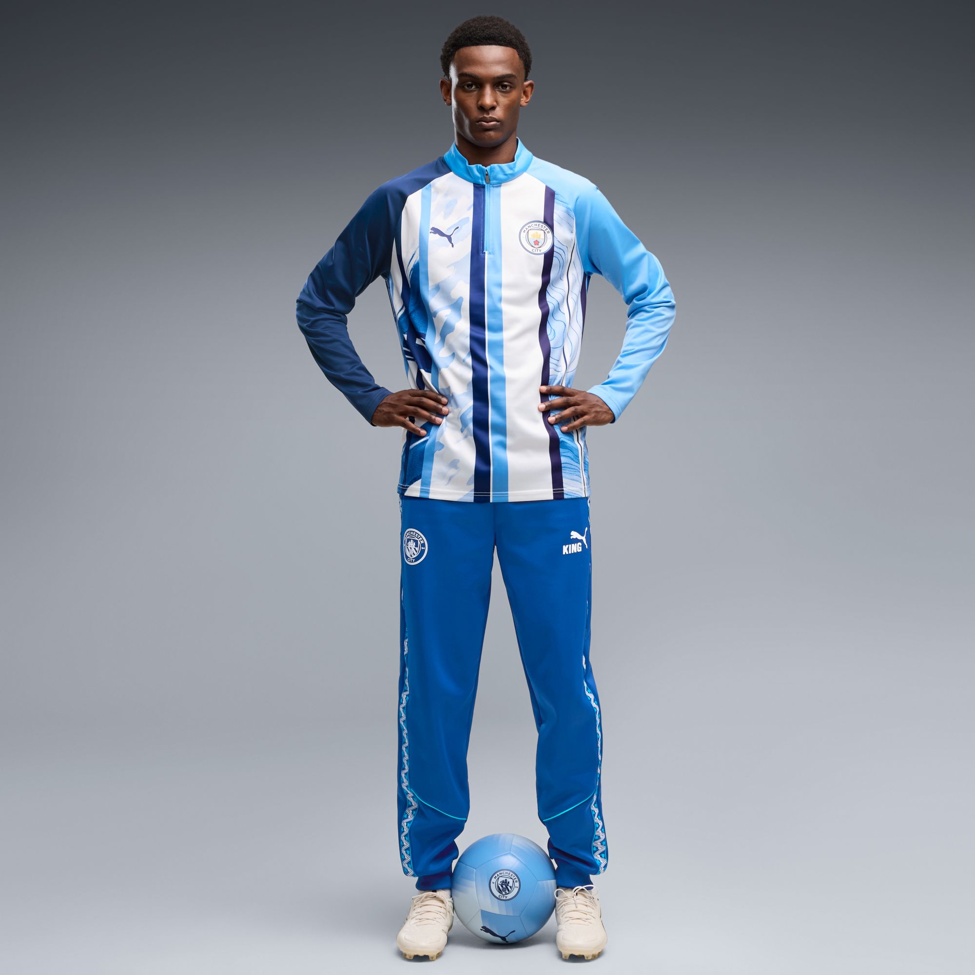 ウェア Definitely City PUMA PUMA Adult Manchester City Warm-Up 1/4 Zip Pullover | Dick's