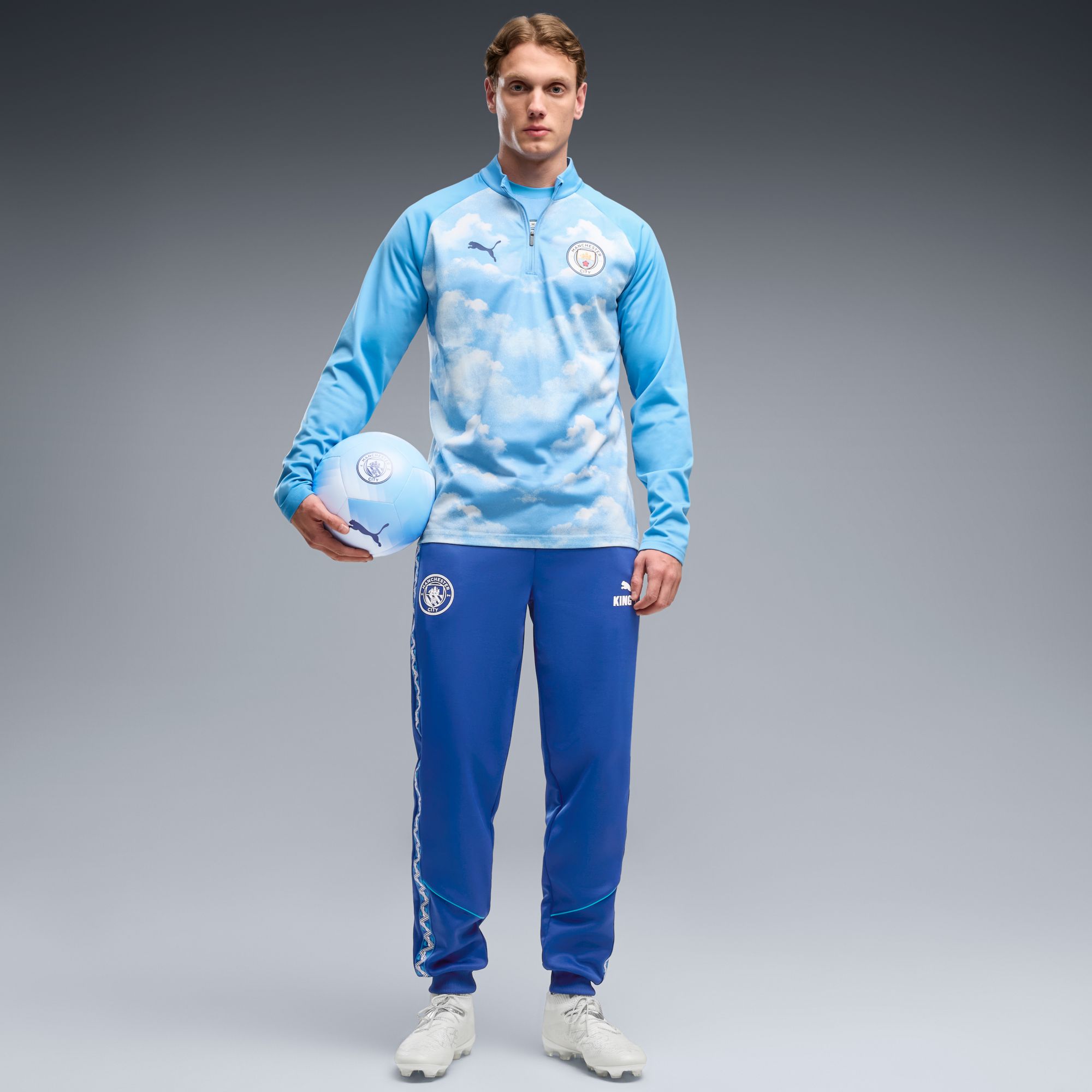 PUMA Adult Manchester City Black 2026 Warm-Up 1/4 Zip Jacket product image