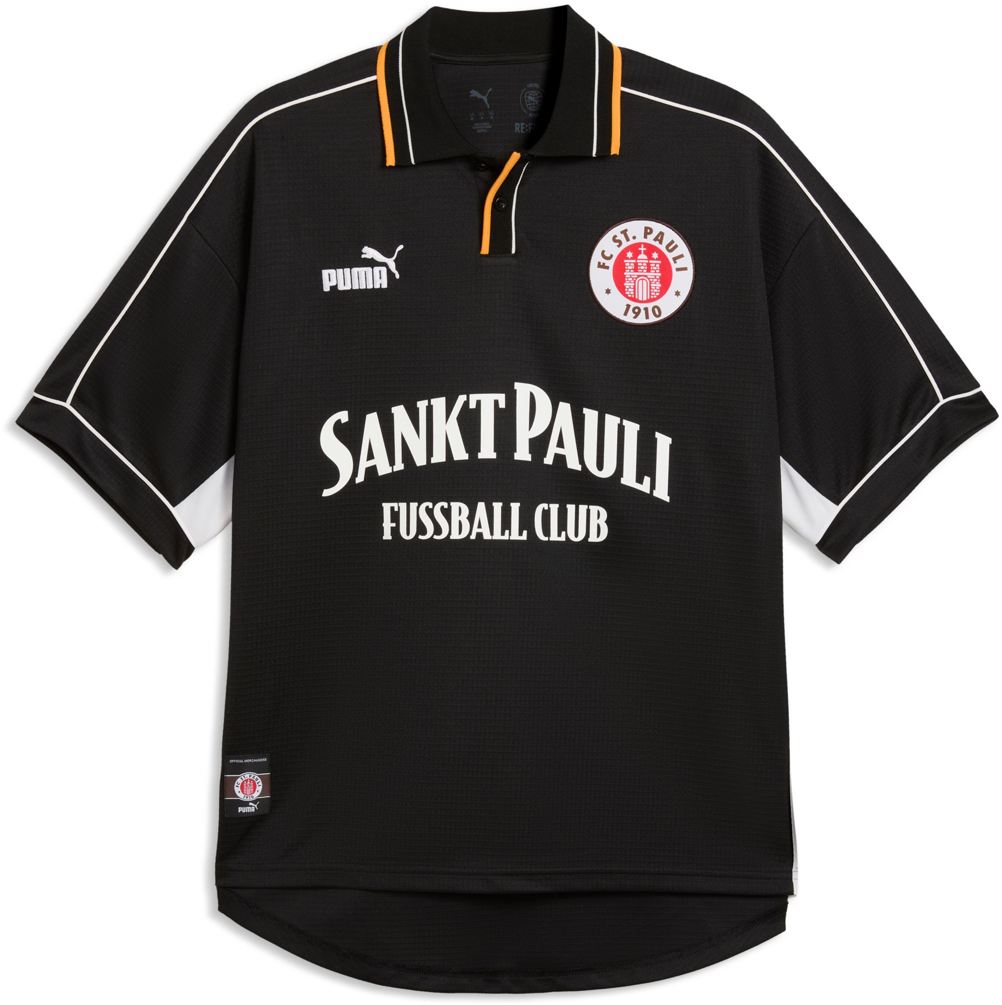 PUMA Adult FC St. Pauli Black 2025 Vintage Replica Jersey product image