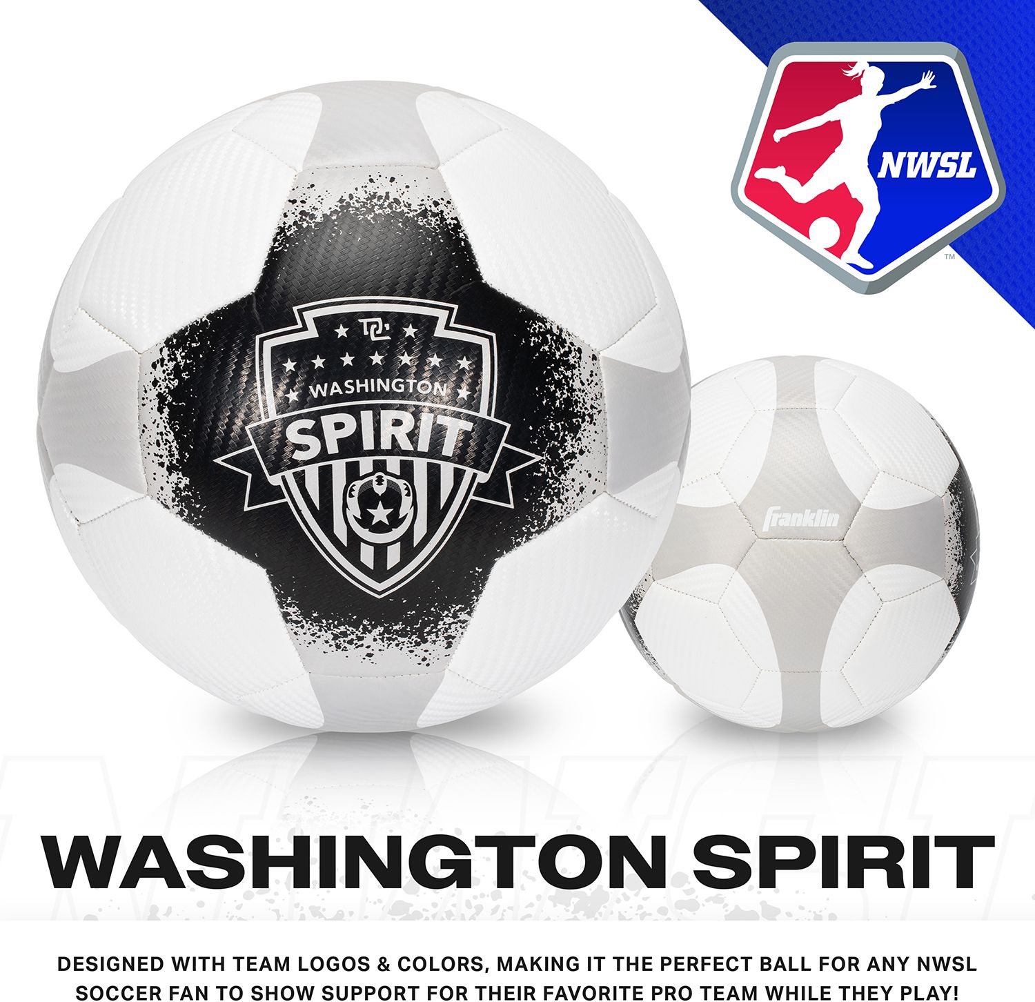 Franklin NWSL Washington Spirit Soccer Ball product image