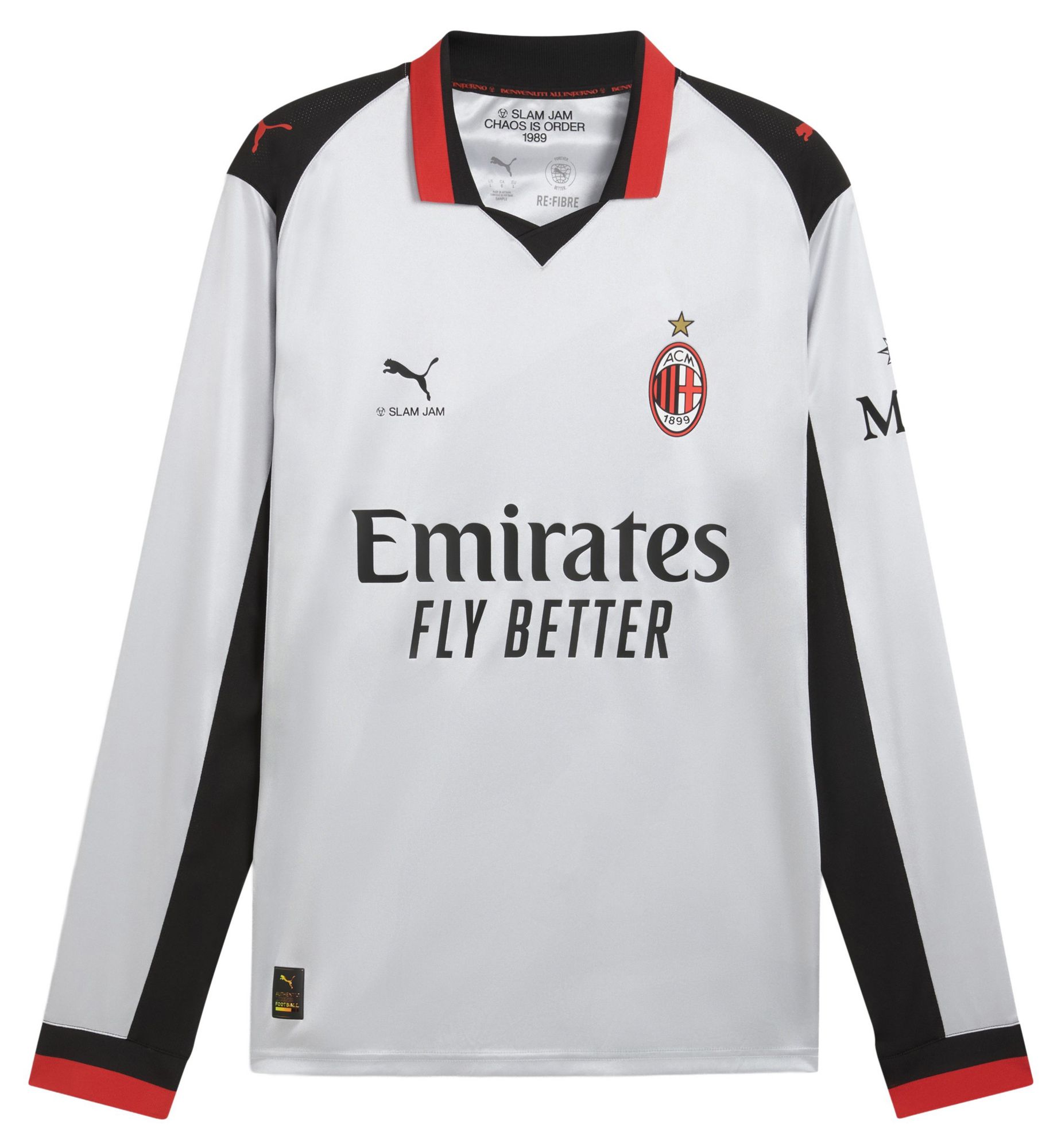 PUMA Adult AC Milan 2026 Slam Jam Silver Replica Long Sleeve Jersey product image
