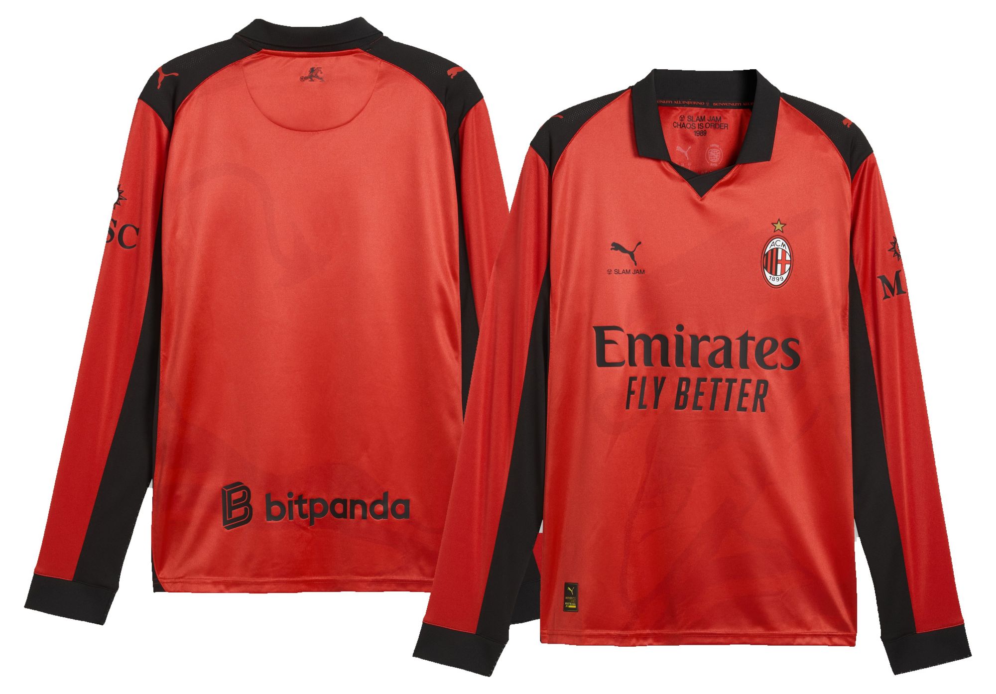 PUMA Adult AC Milan 2026 Slam Jam Red Replica Long Sleeve Jersey product image