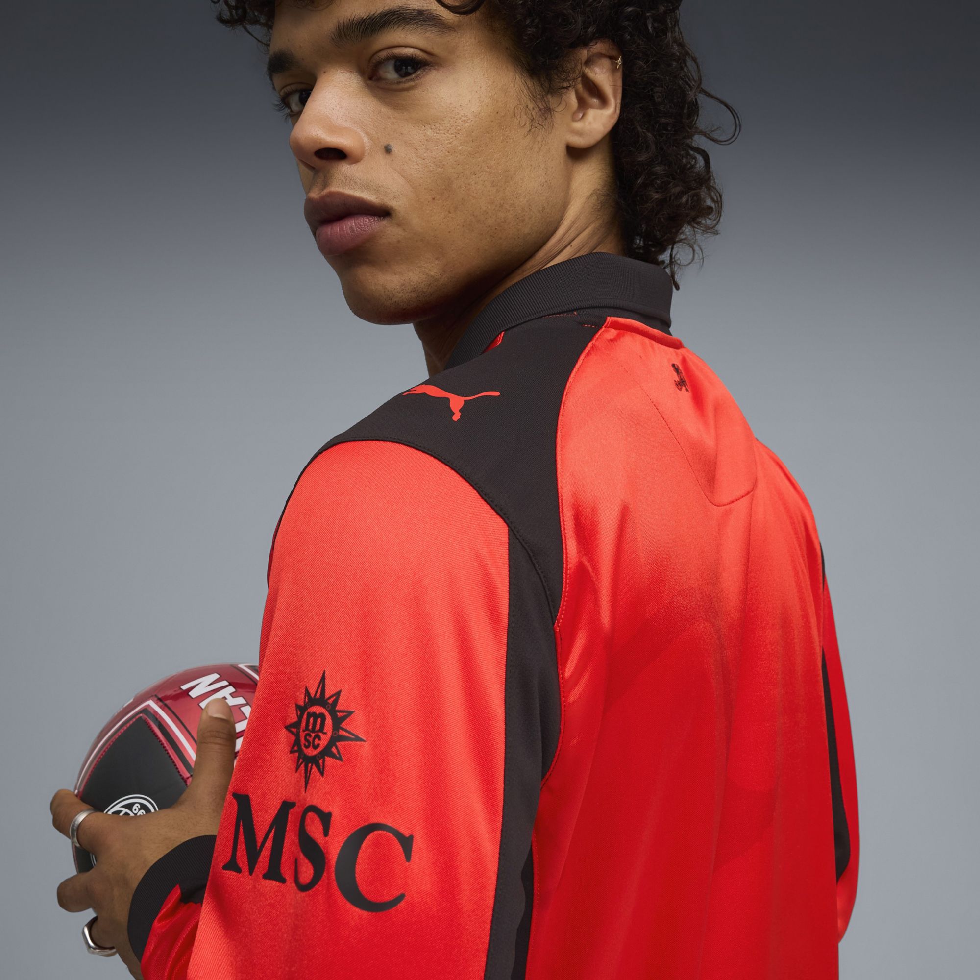 PUMA Adult AC Milan 2026 Slam Jam Red Replica Long Sleeve Jersey product image