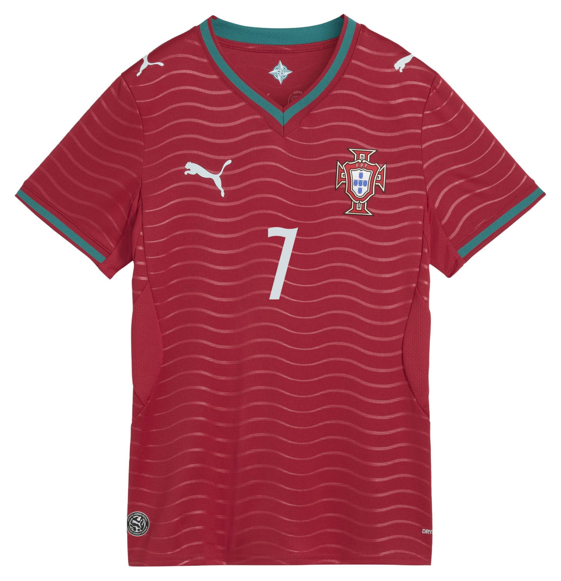 PUMA Women's Portugal Red Cristiano Ronaldo #7 Home Replica Jersey product image