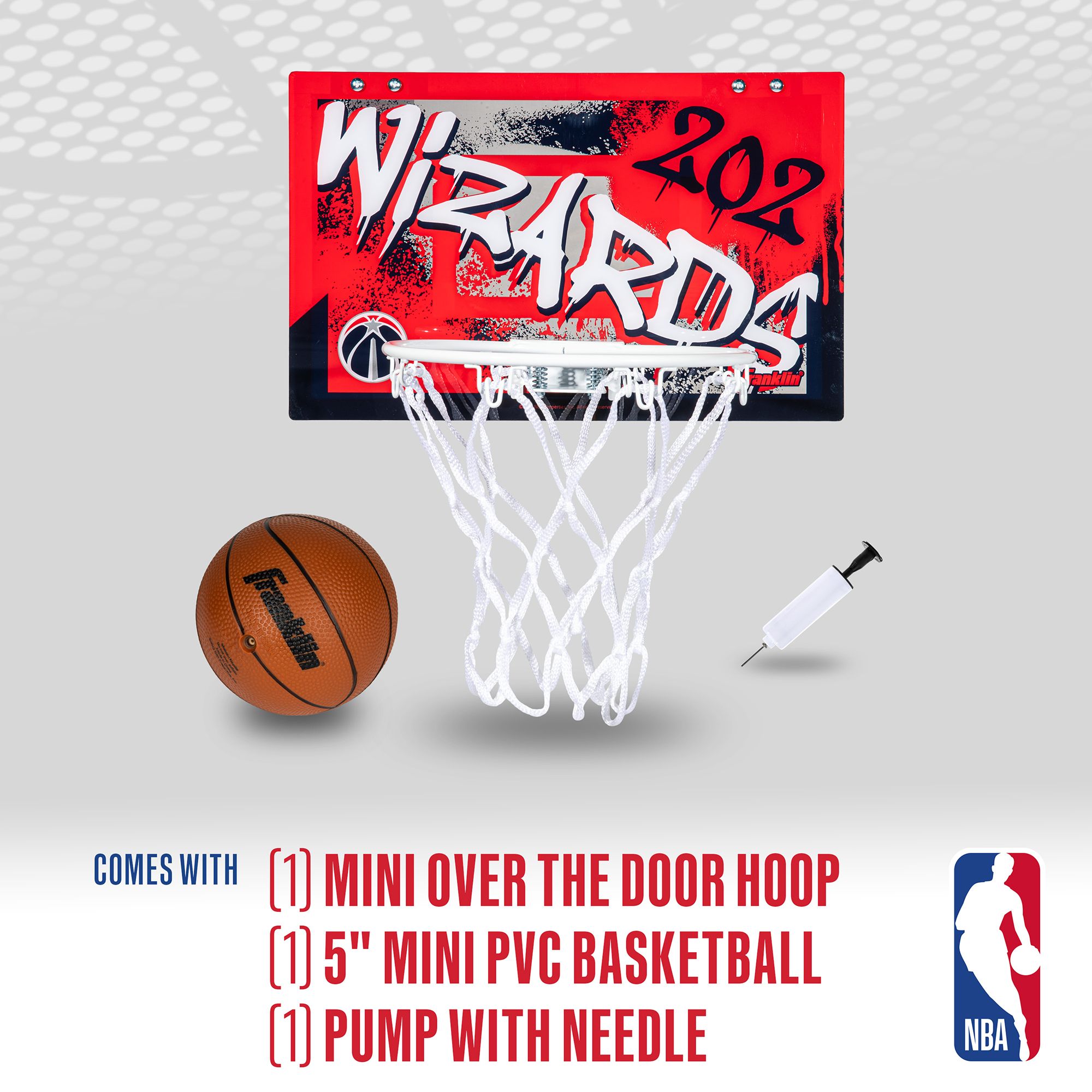 Franklin Washington Wizards Over The Door Hoop Set product image