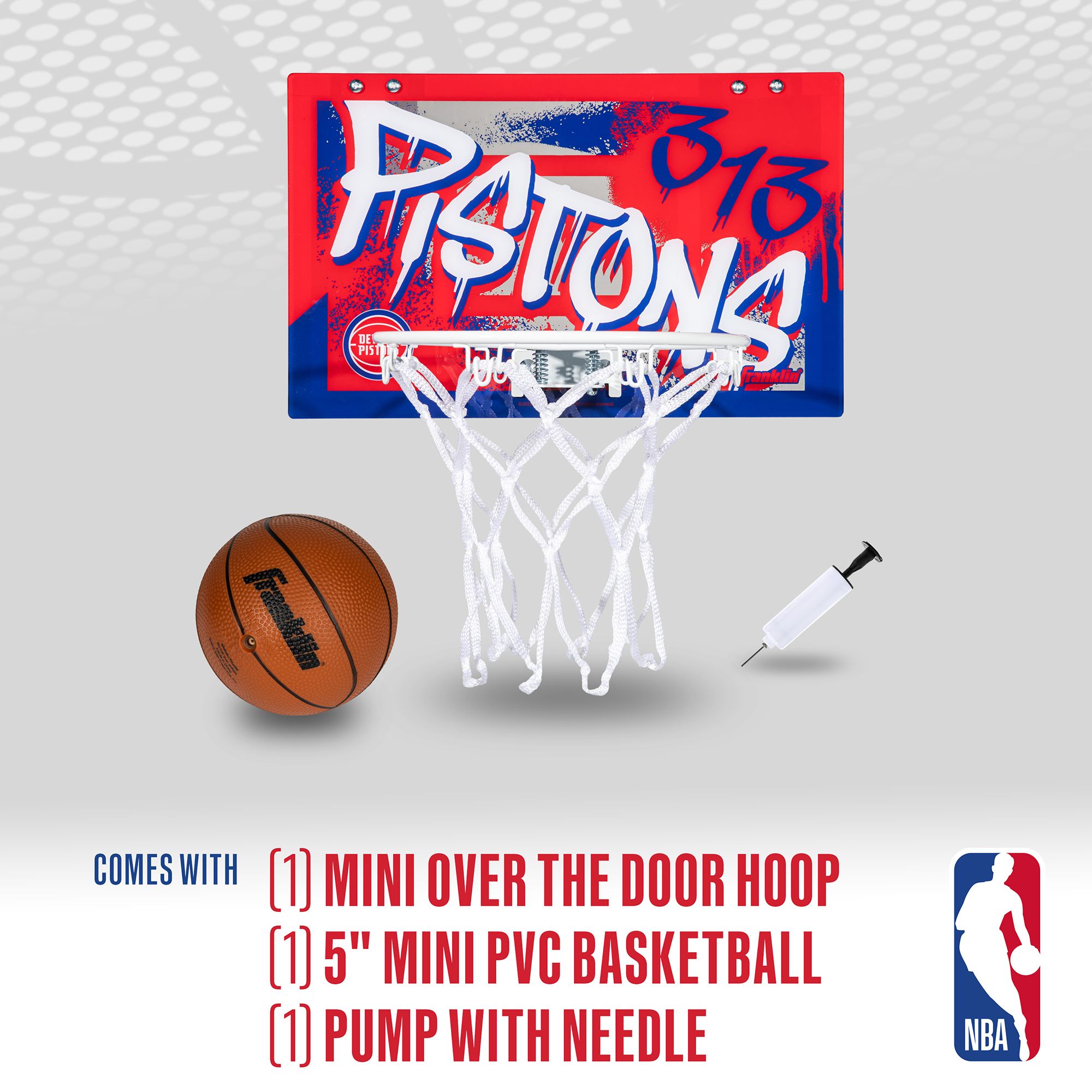 Franklin Detroit Pistons Over The Door Hoop Set