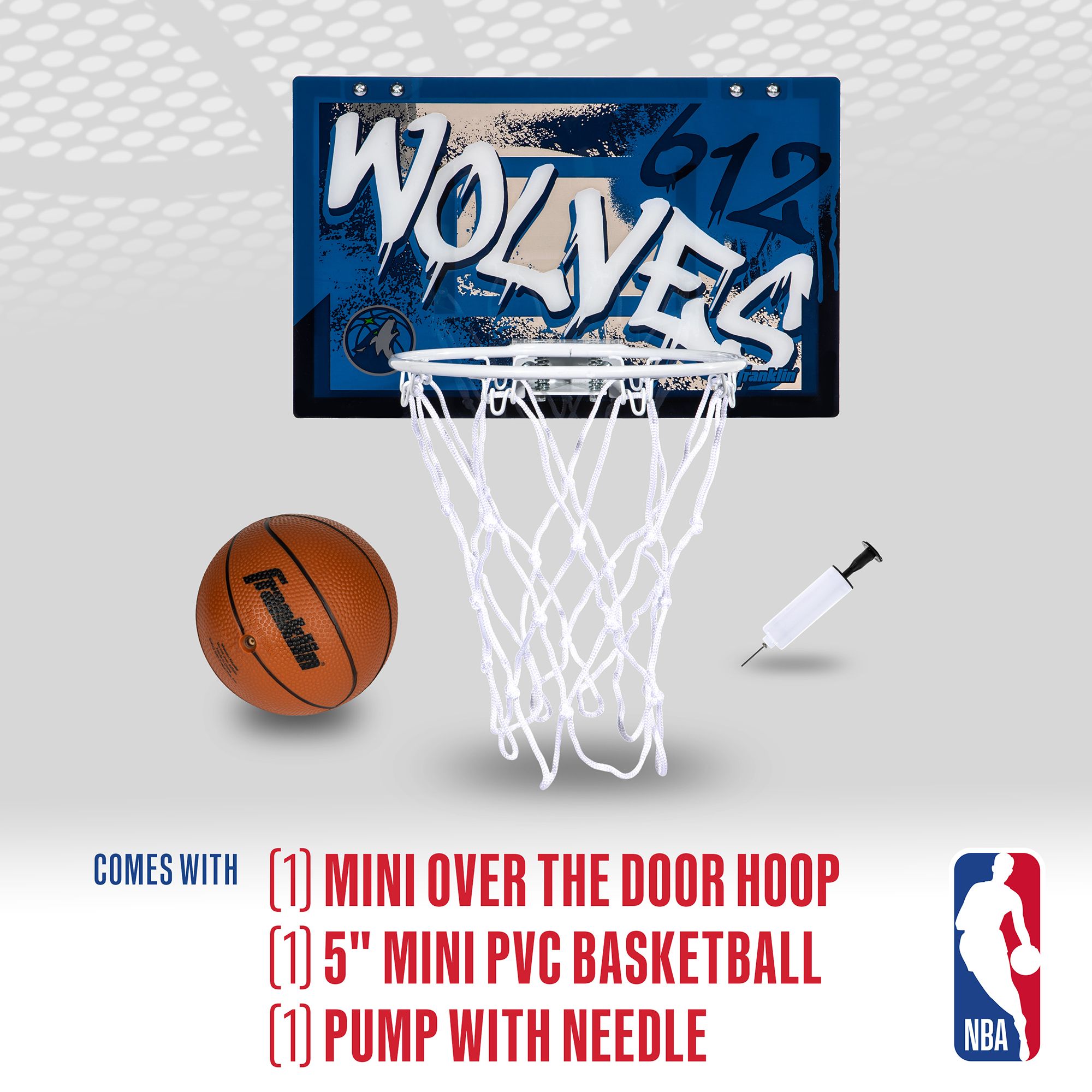 Franklin Minnesota Timberwolves Over The Door Hoop Set product image