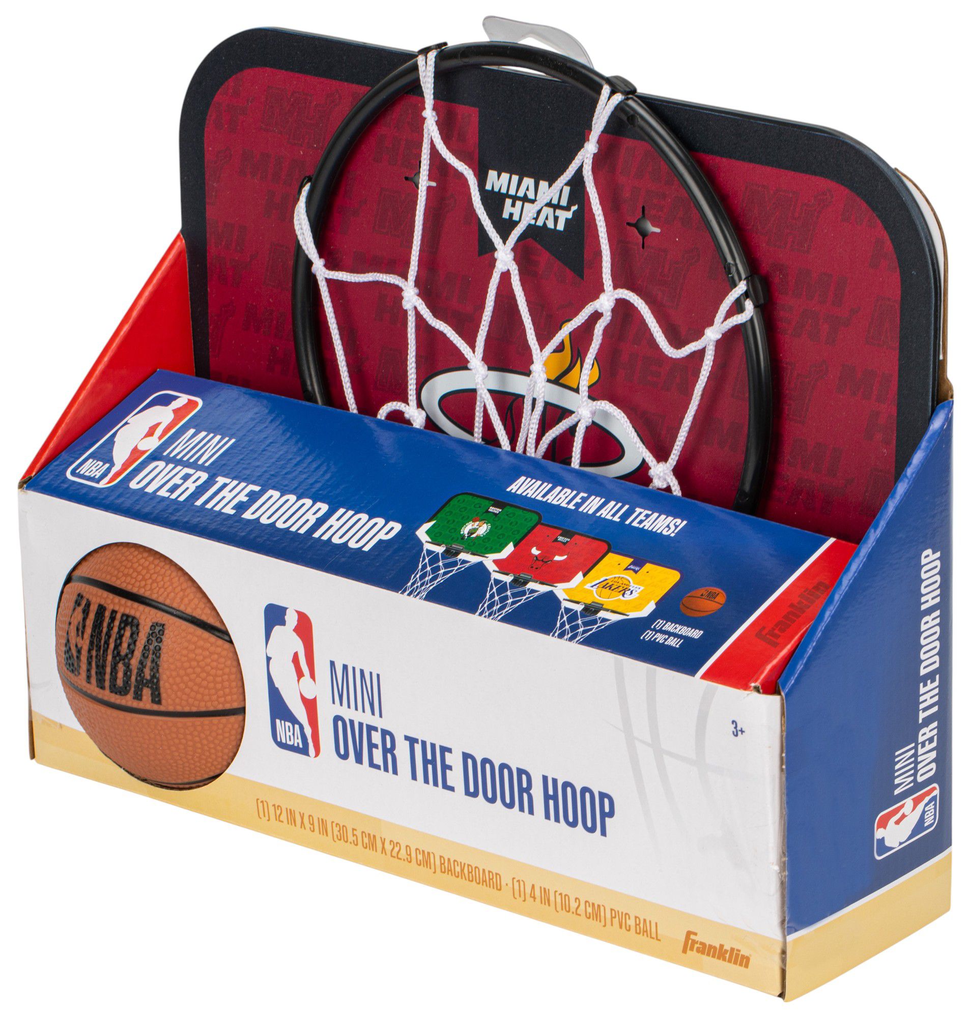 Franklin Unisex Miami Heat Over The Door Mini Basketball Hoop and Ball Set product image