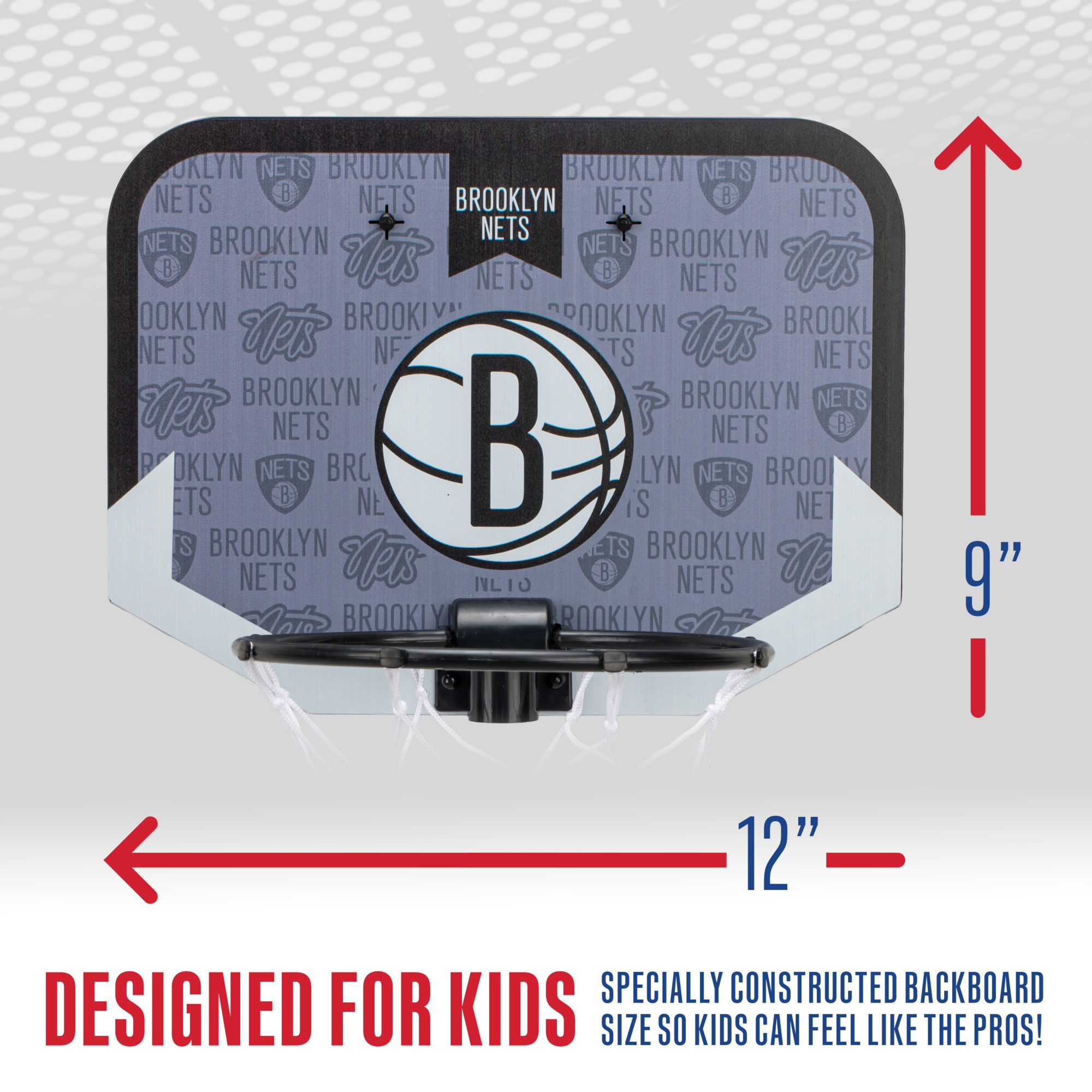 Franklin Unisex Brooklyn Nets Over The Door Mini Basketball Hoop and Ball Set product image