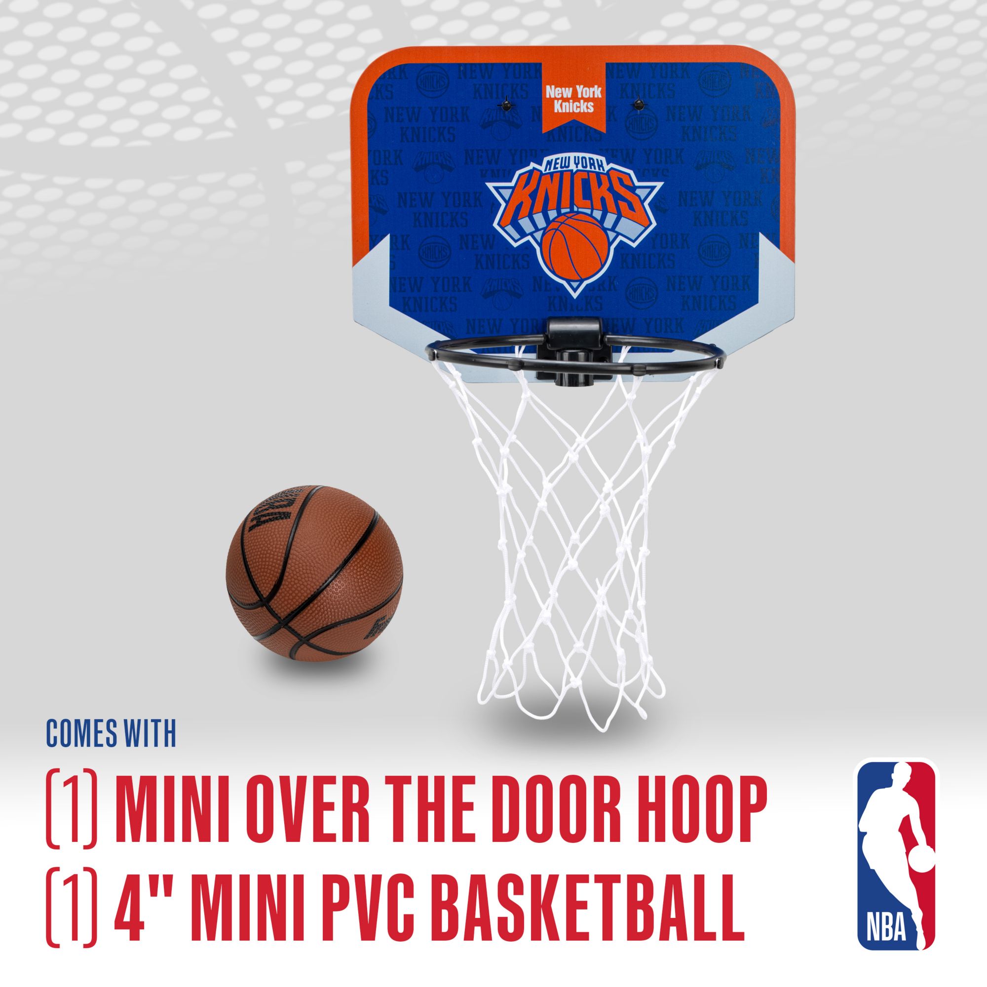 Franklin Unisex New York Knicks Over The Door Mini Basketball Hoop and Ball Set product image