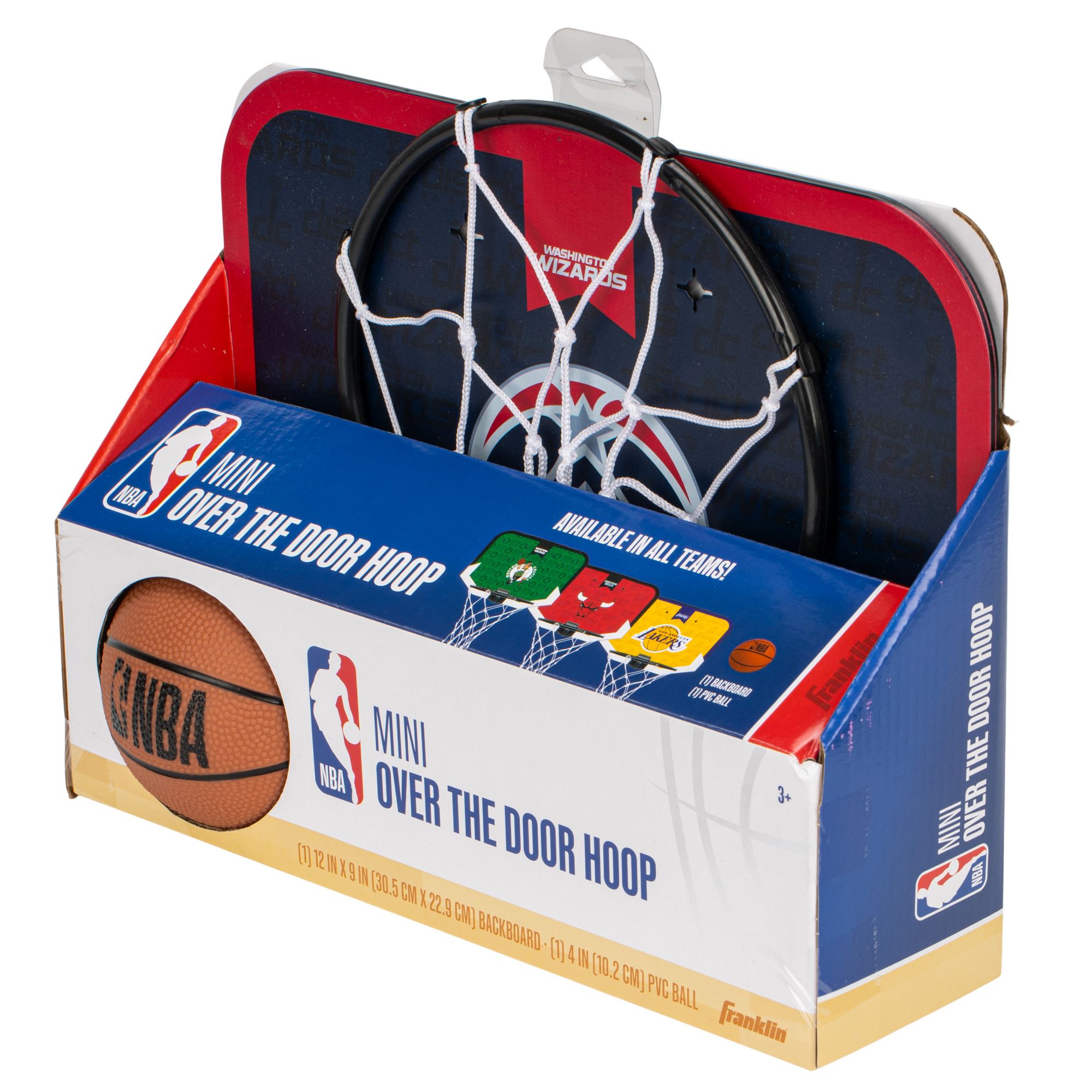 Franklin Unisex Washington Wizards Over The Door Mini Basketball Hoop and Ball Set product image