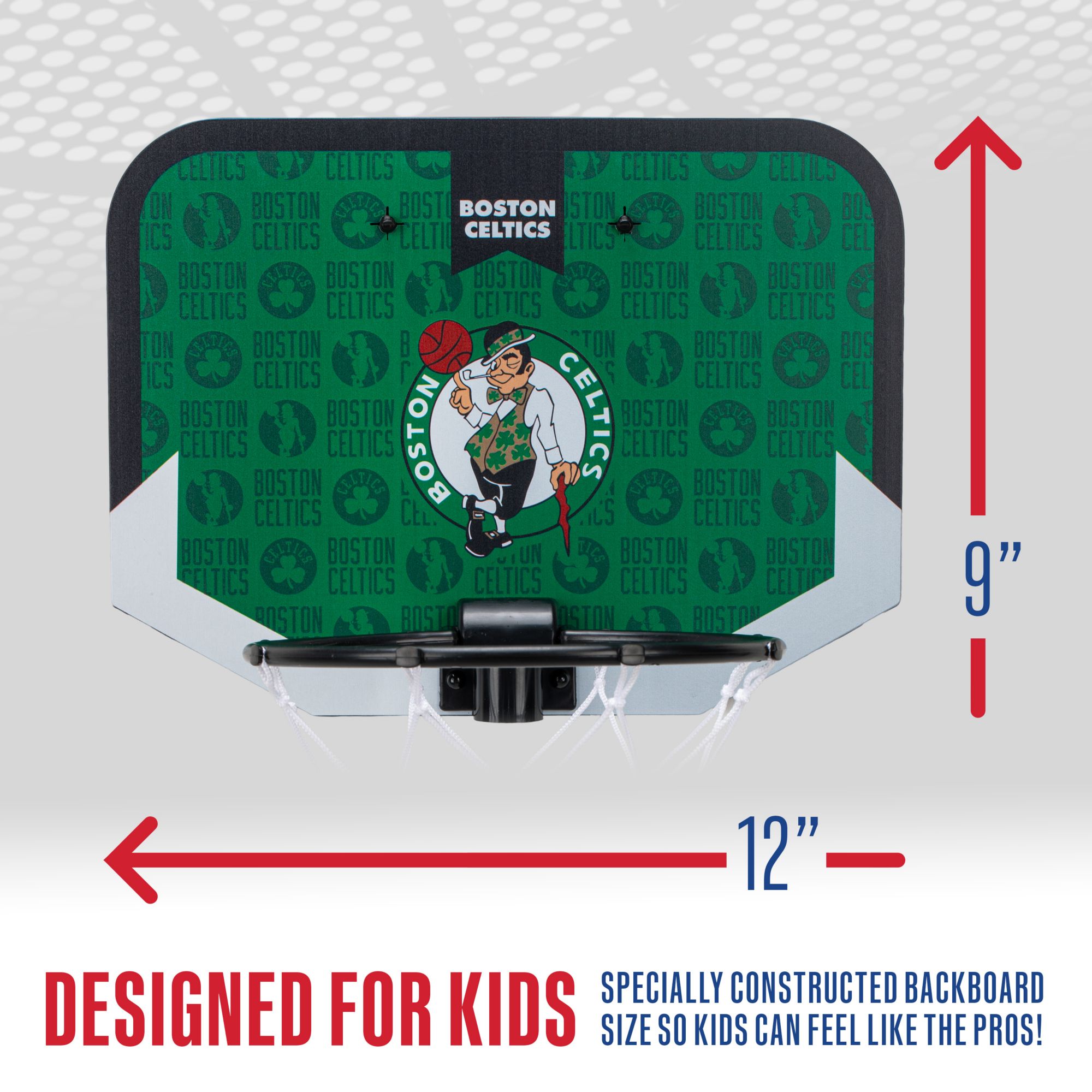 Franklin Unisex Boston Celtics Over The Door Mini Basketball Hoop and Ball Set product image