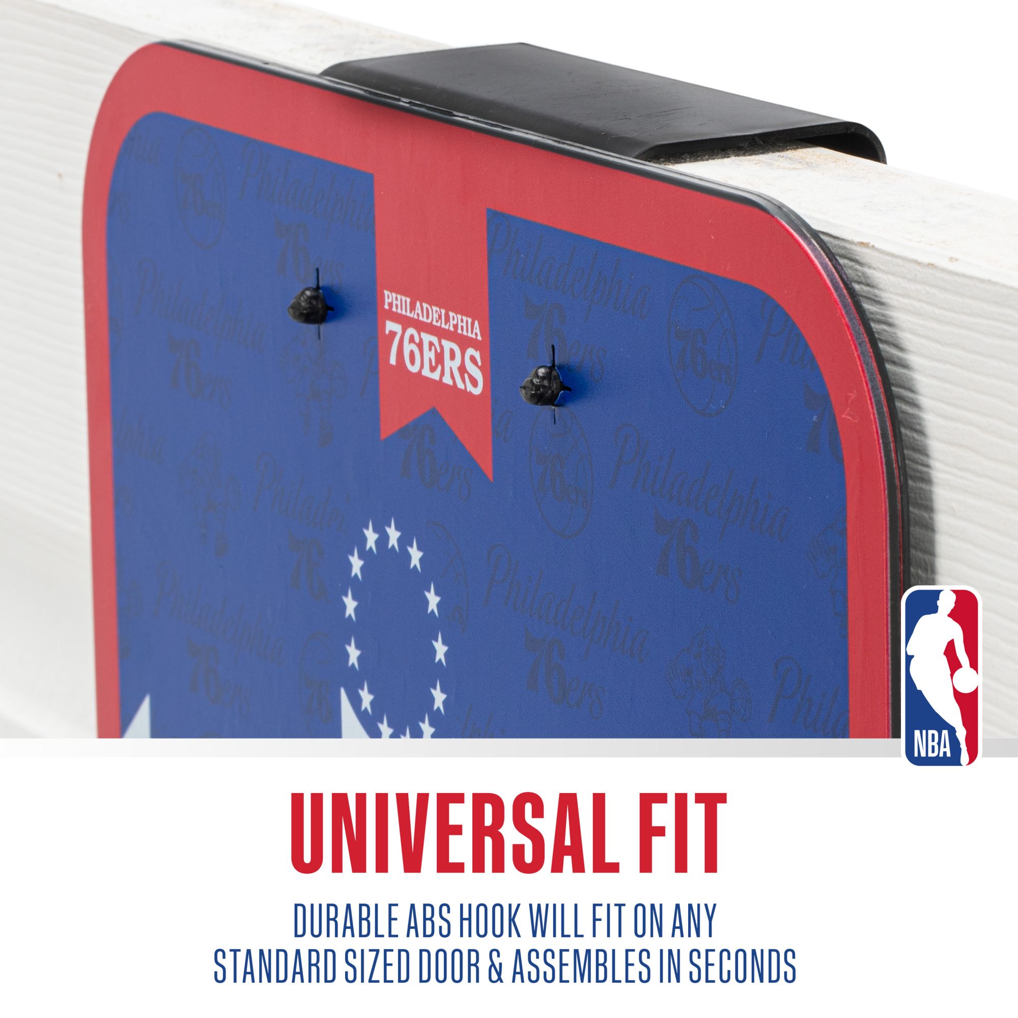 Franklin Unisex Philadelphia 76ers Over The Door Mini Basketball Hoop and Ball Set product image