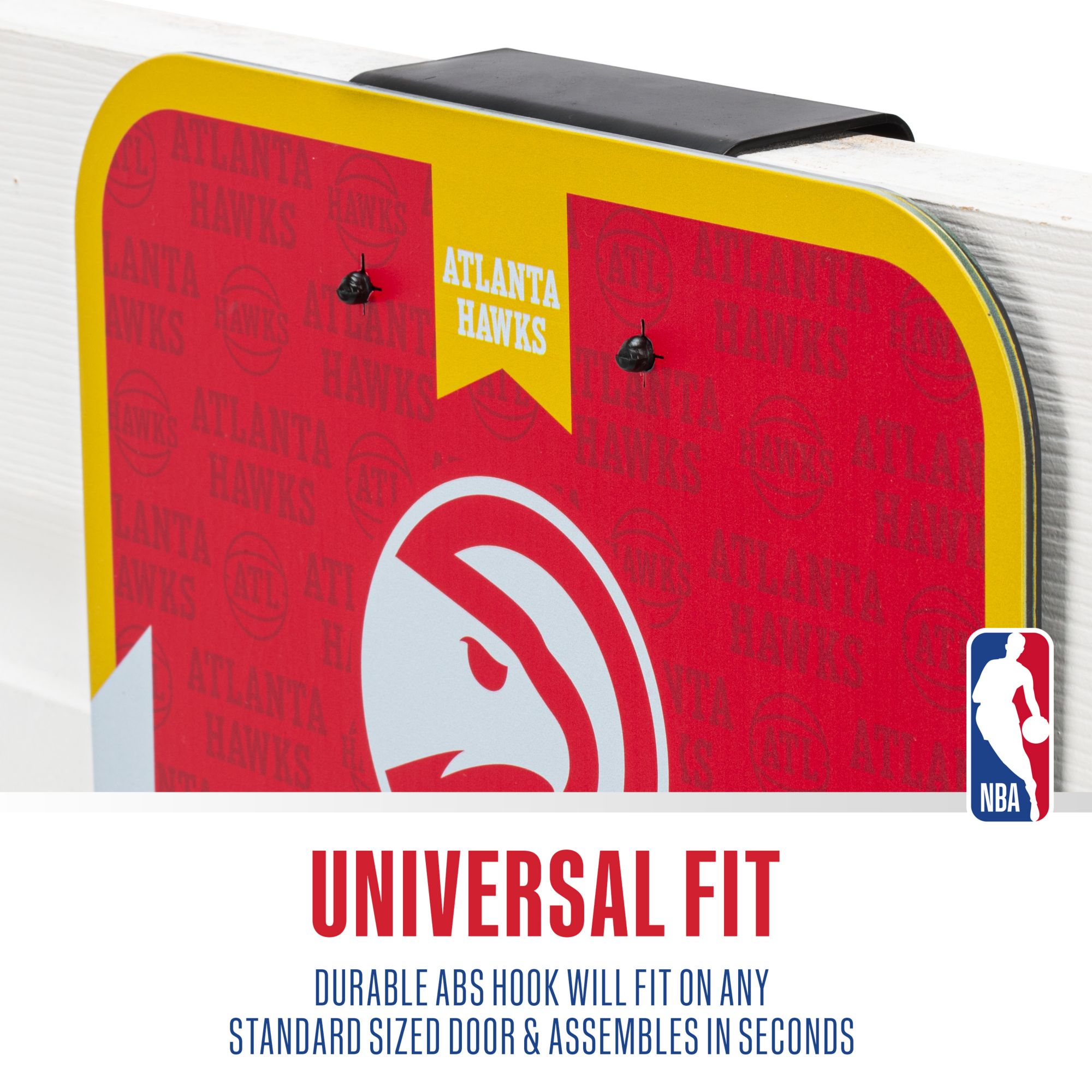 Franklin Unisex Atlanta Hawks Over The Door Mini Basketball Hoop and Ball Set product image