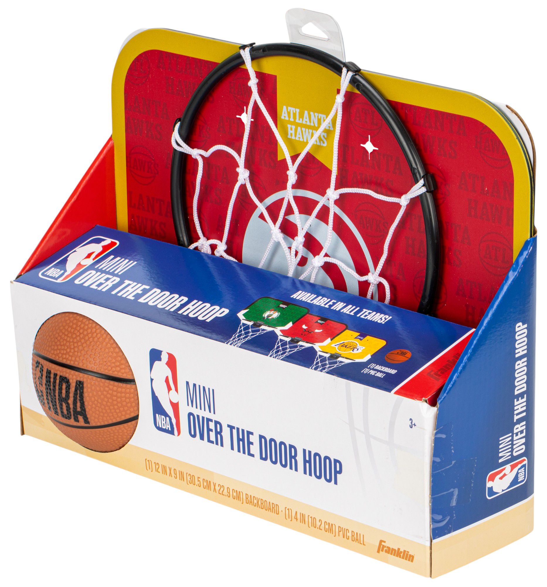 Franklin Unisex Atlanta Hawks Over The Door Mini Basketball Hoop and Ball Set product image