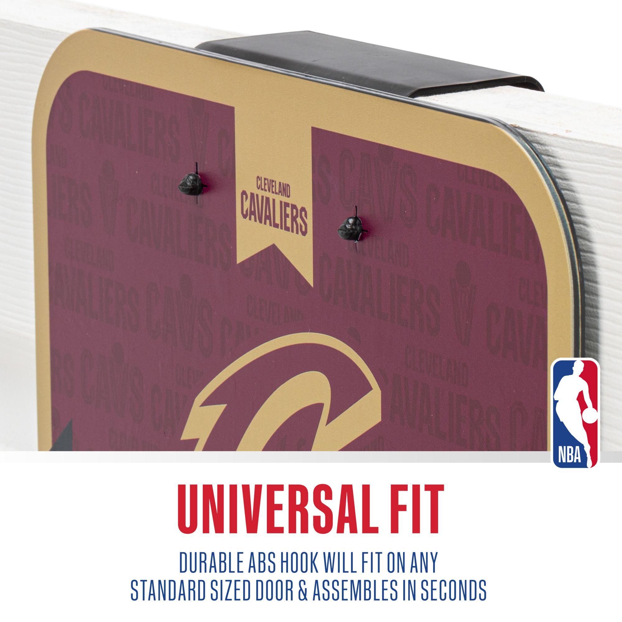 Franklin Unisex Cleveland Cavaliers Over The Door Mini Basketball Hoop and Ball Set product image