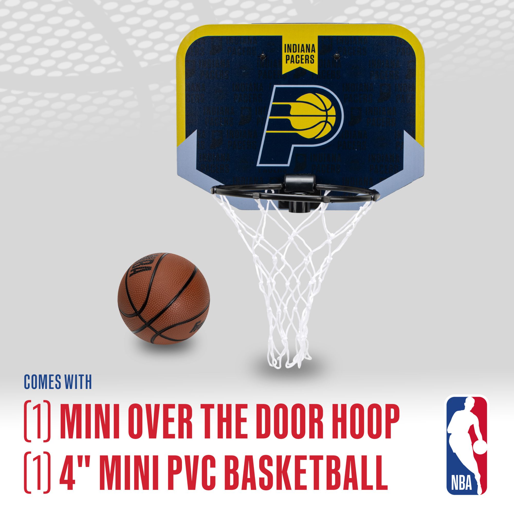 Franklin Unisex Indiana Pacers Over The Door Mini Basketball Hoop and Ball Set product image