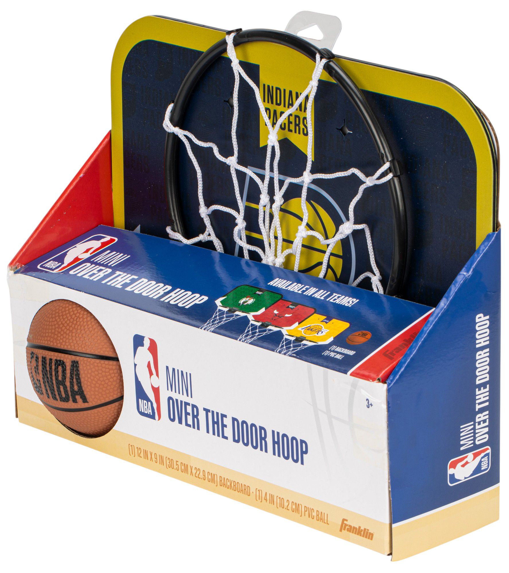 Franklin Unisex Indiana Pacers Over The Door Mini Basketball Hoop and Ball Set product image