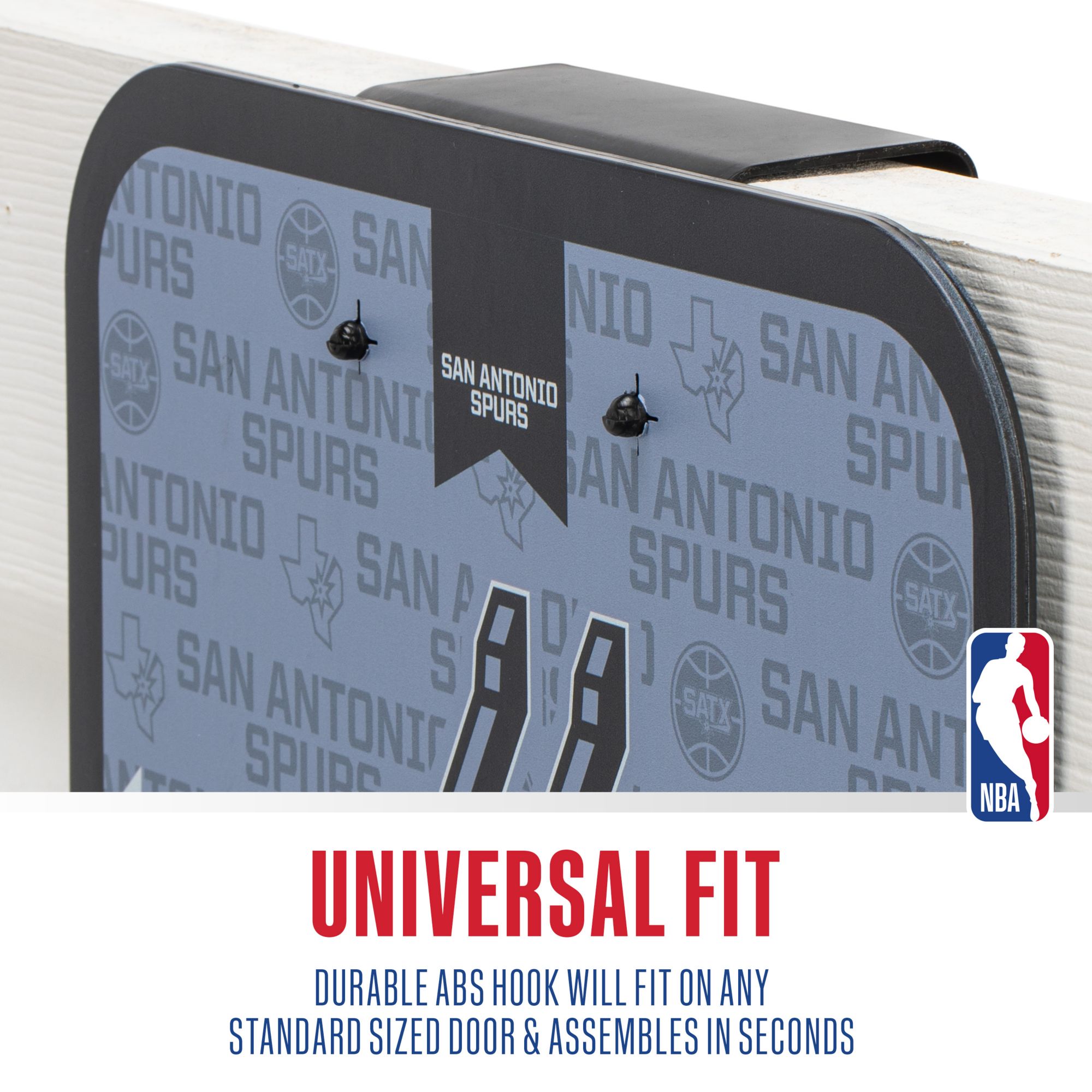 Franklin Unisex San Antonio Spurs Over The Door Mini Basketball Hoop and Ball Set product image