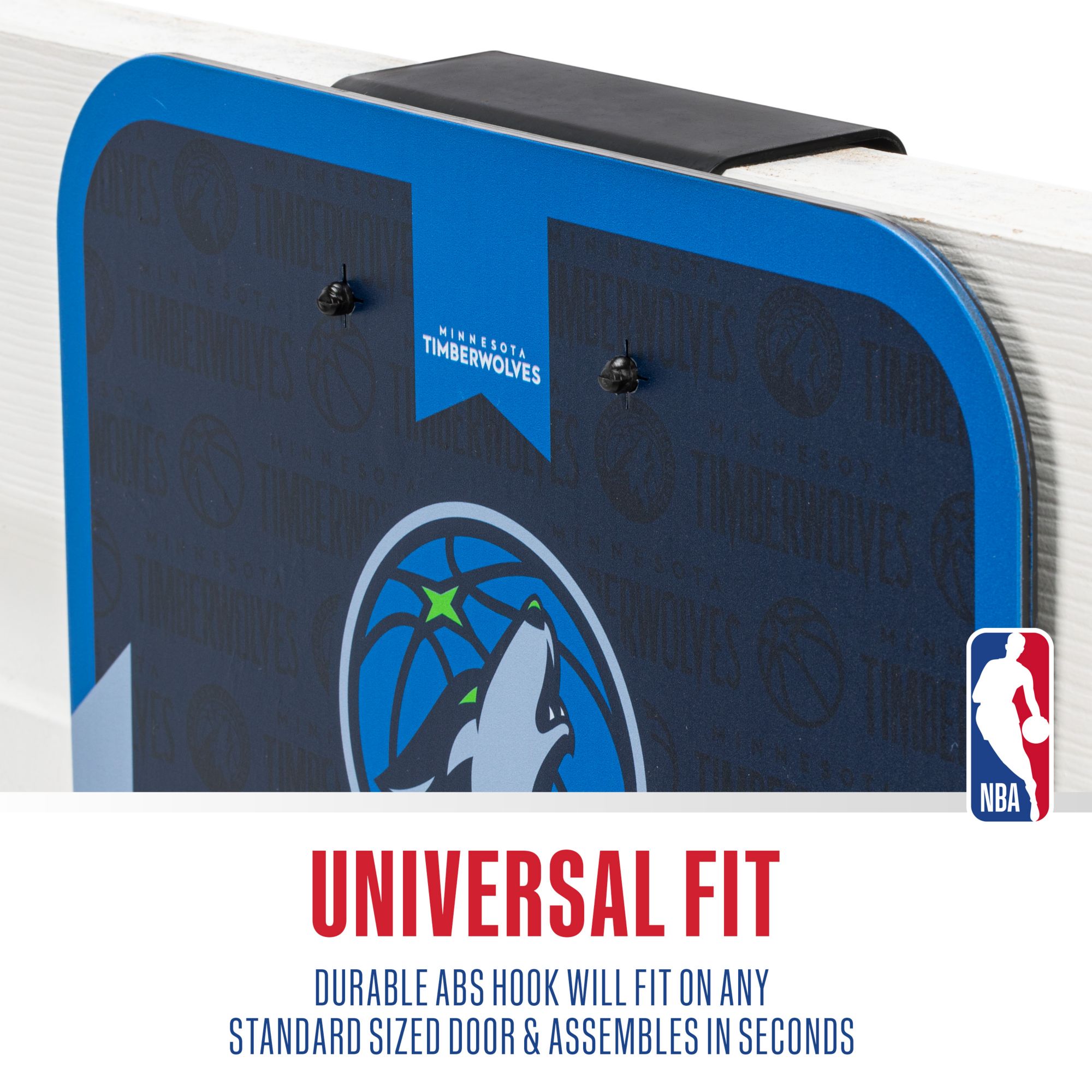 Franklin Unisex Minnesota Timberwolves Over The Door Mini Basketball Hoop and Ball Set product image