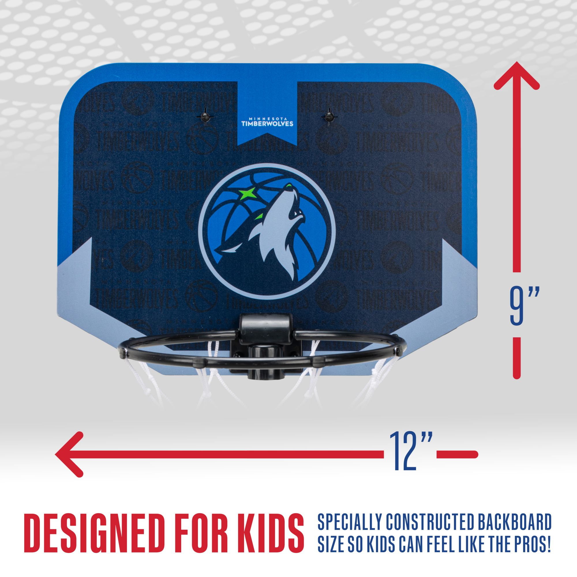 Franklin Unisex Minnesota Timberwolves Over The Door Mini Basketball Hoop and Ball Set product image