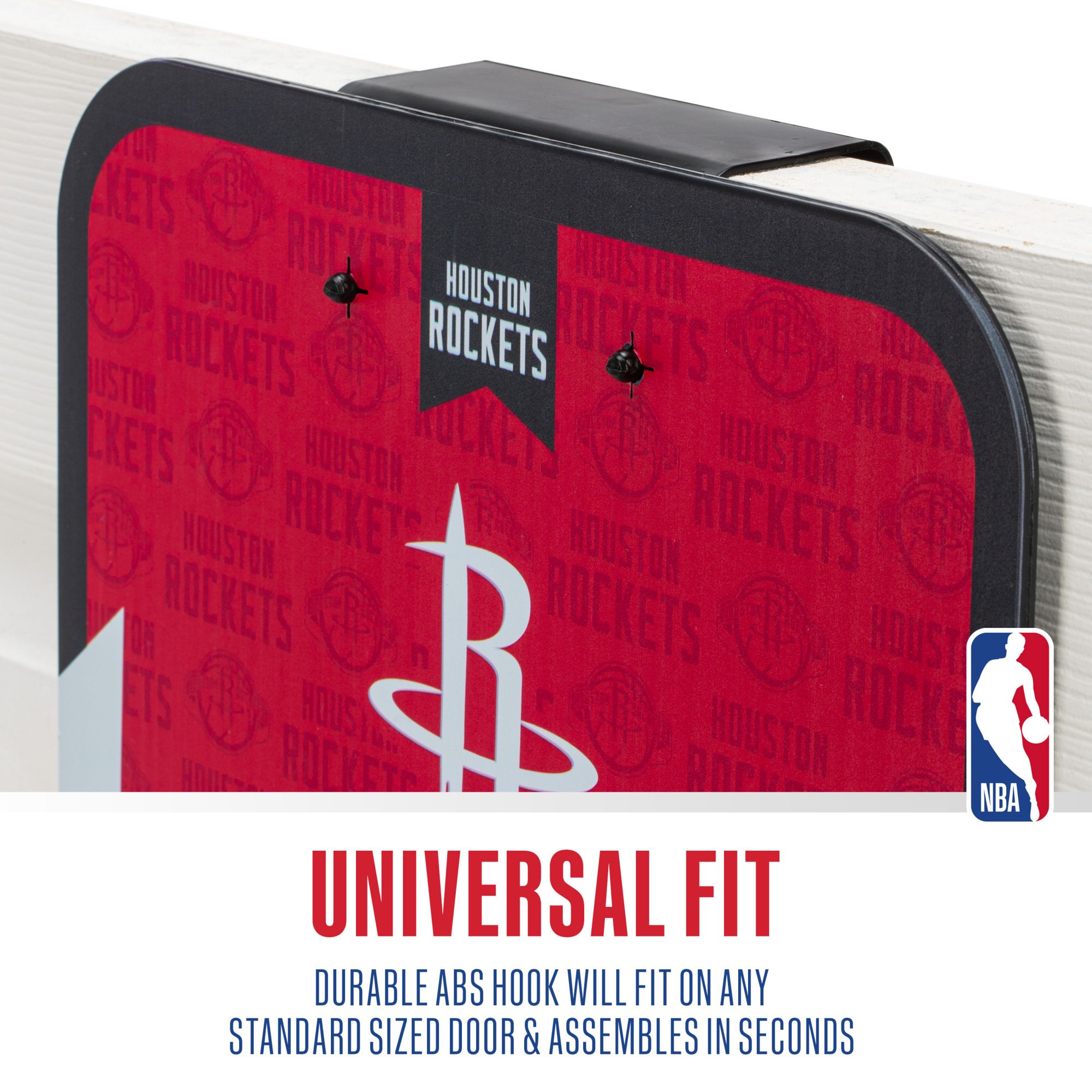 Franklin Unisex Houston Rockets Over The Door Mini Basketball Hoop and Ball Set product image
