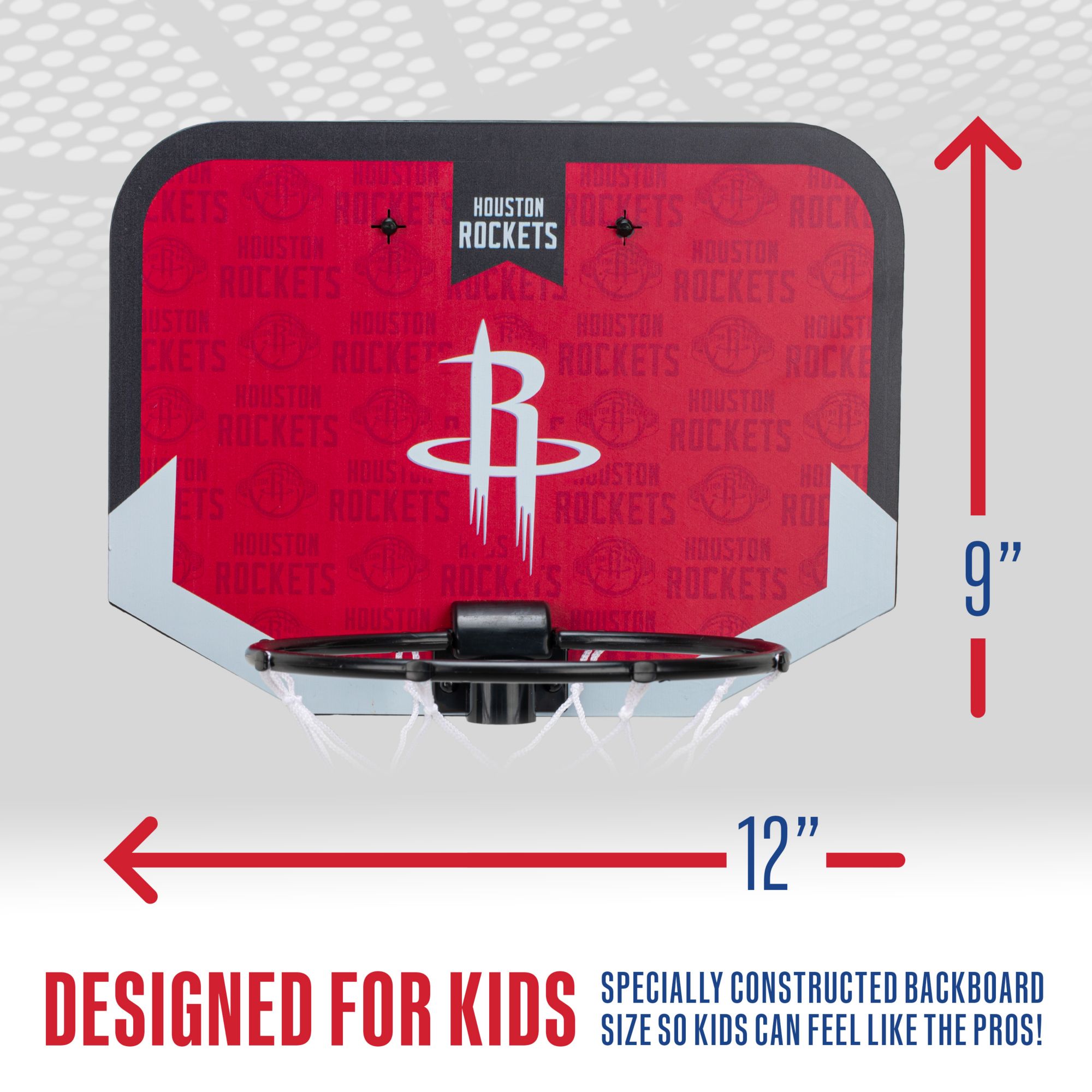 Franklin Unisex Houston Rockets Over The Door Mini Basketball Hoop and Ball Set product image
